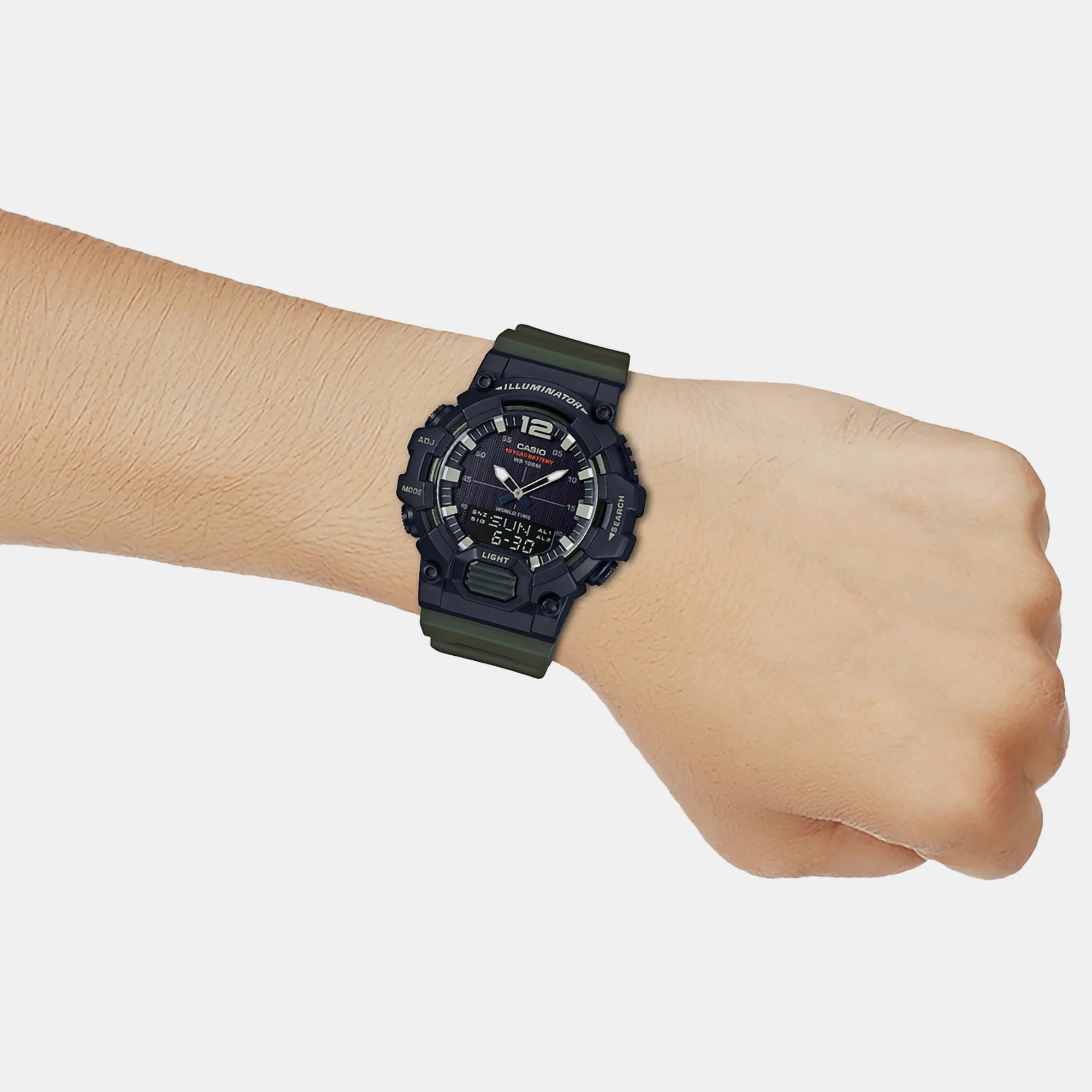 Youth Men Quartz Black Dial Analog-Digital Resin Watch D155 - Image 7