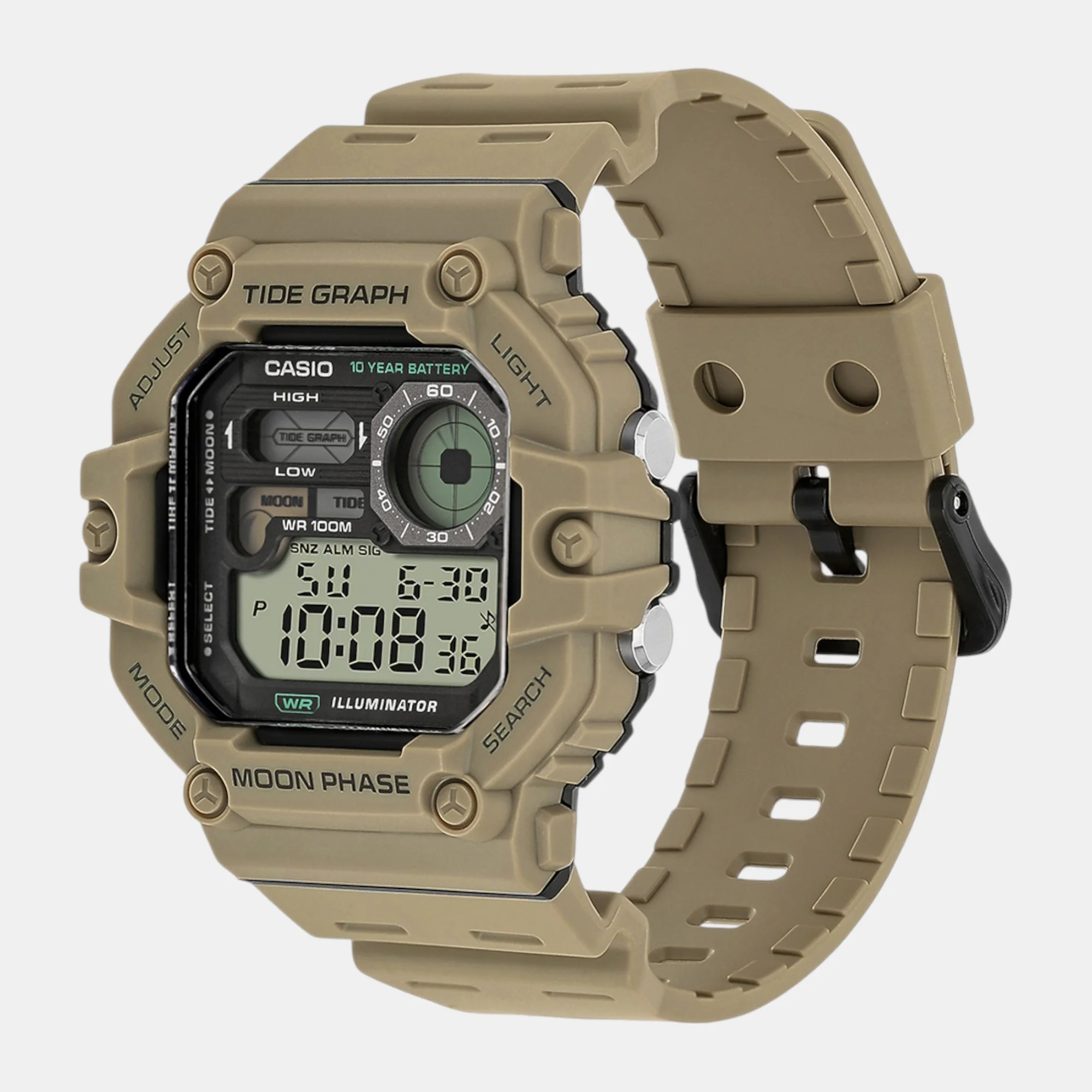 Youth Men Quartz Black Dial Digital Resin Watch A2248 - Image 2