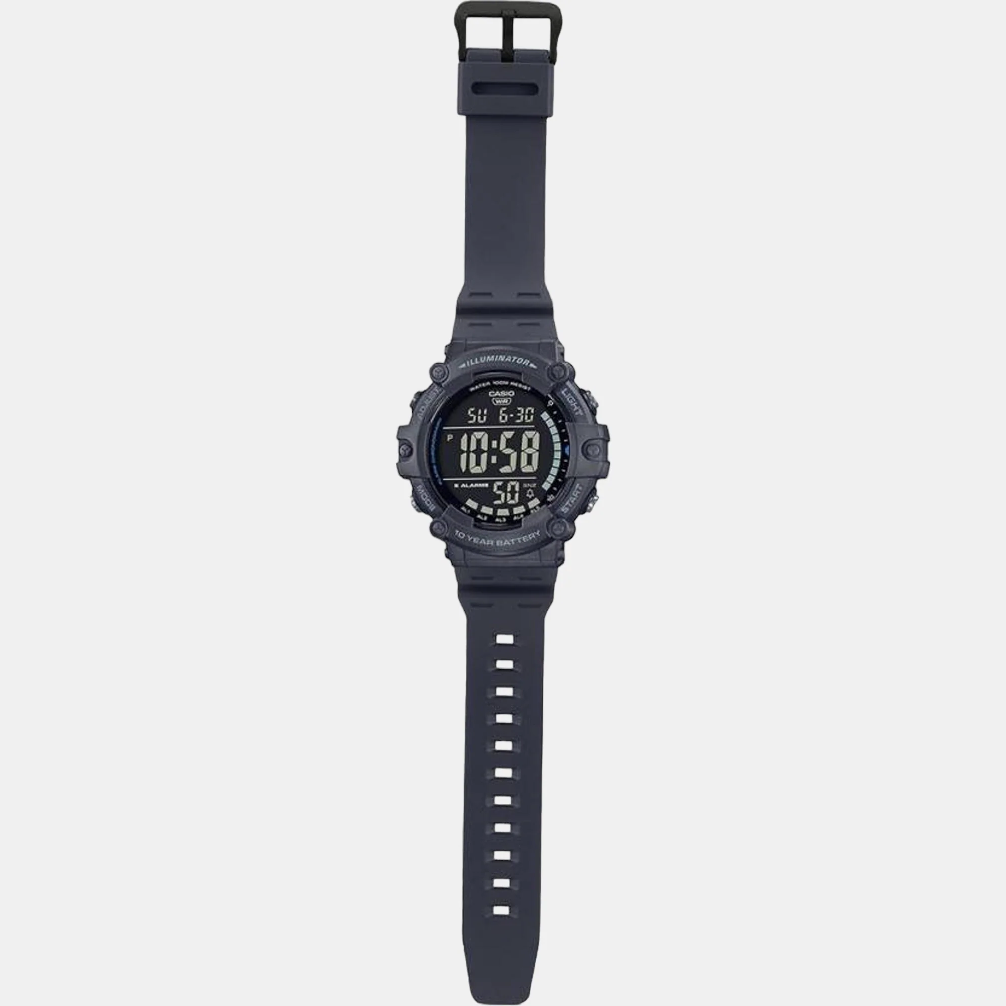 Youth Men Quartz Black Dial Digital Resin Watch D219 - Image 6