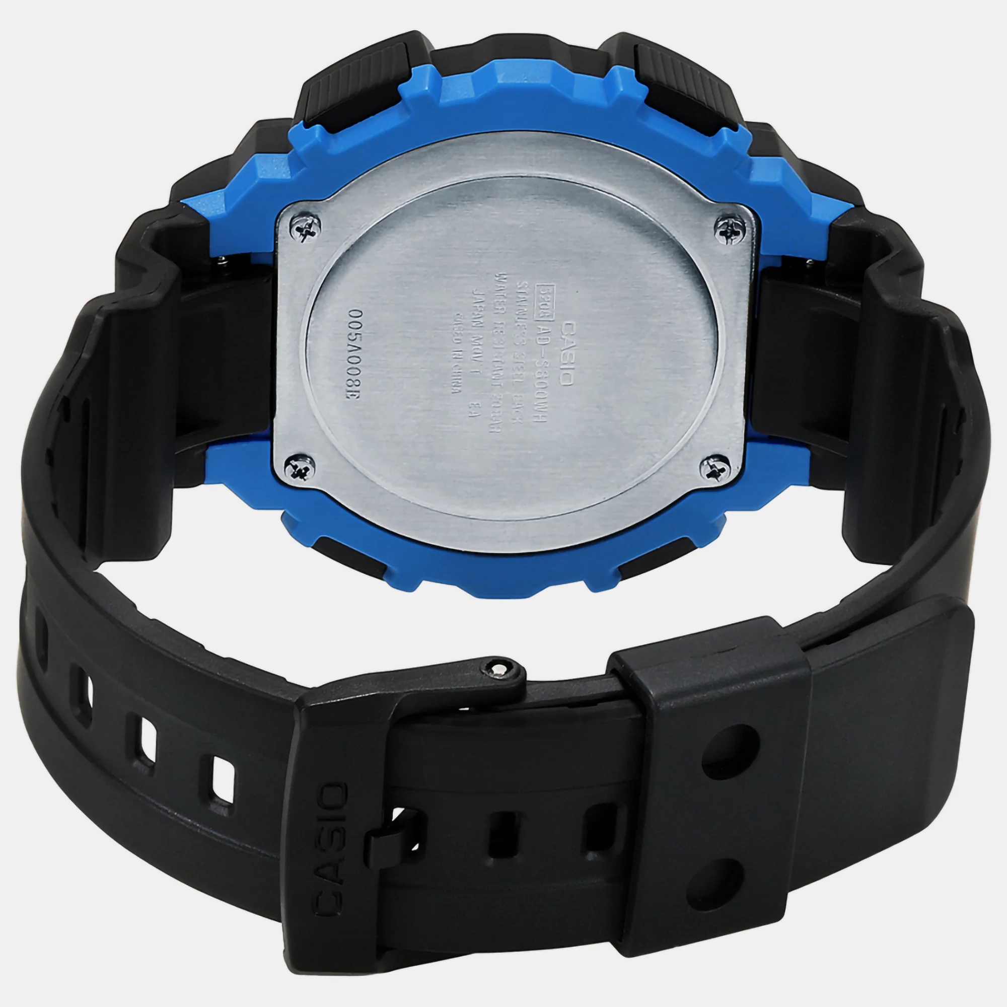Youth Men Quartz Blue Dial Analog-Digital Resin Watch AD187 - Image 4