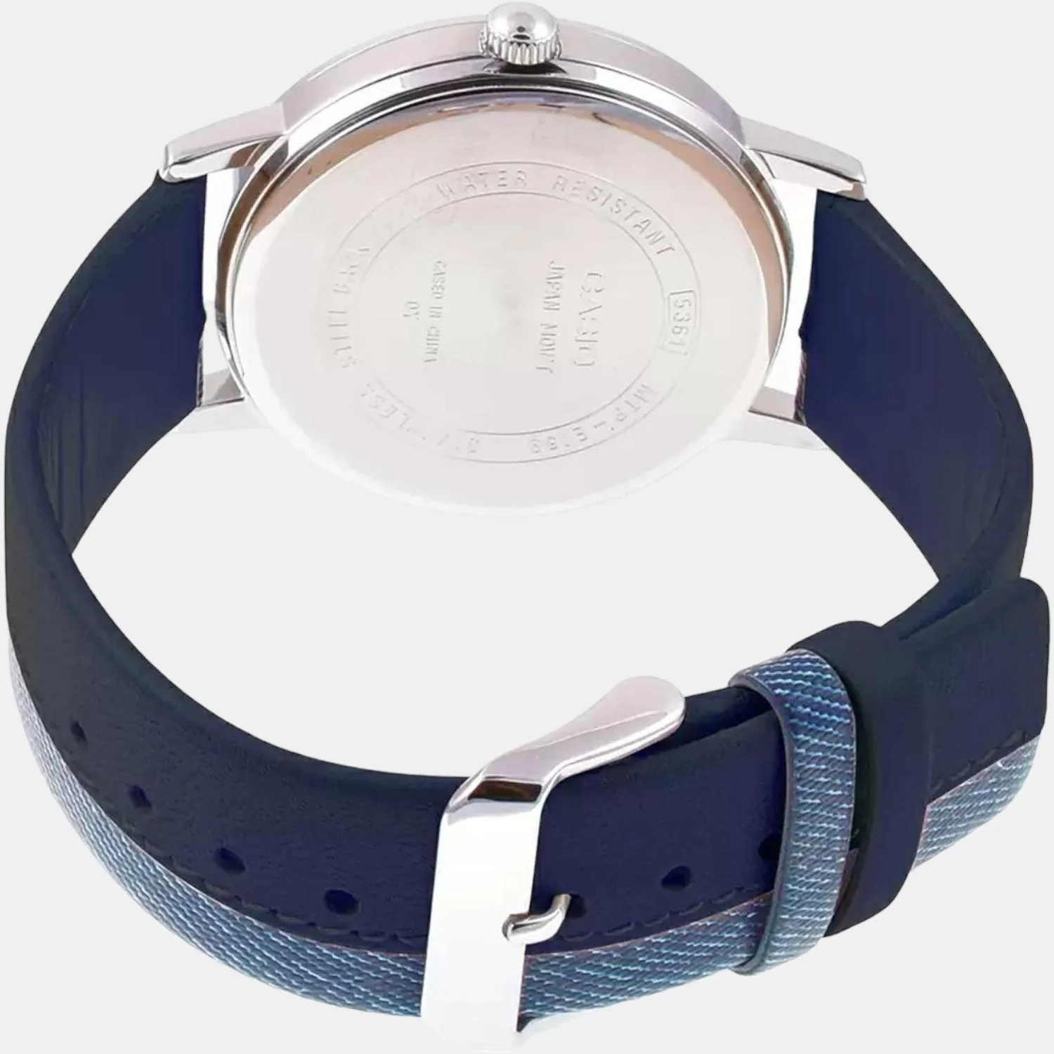 Youth Men Quartz Blue Dial Analog Leather Watch A1620 - Image 5