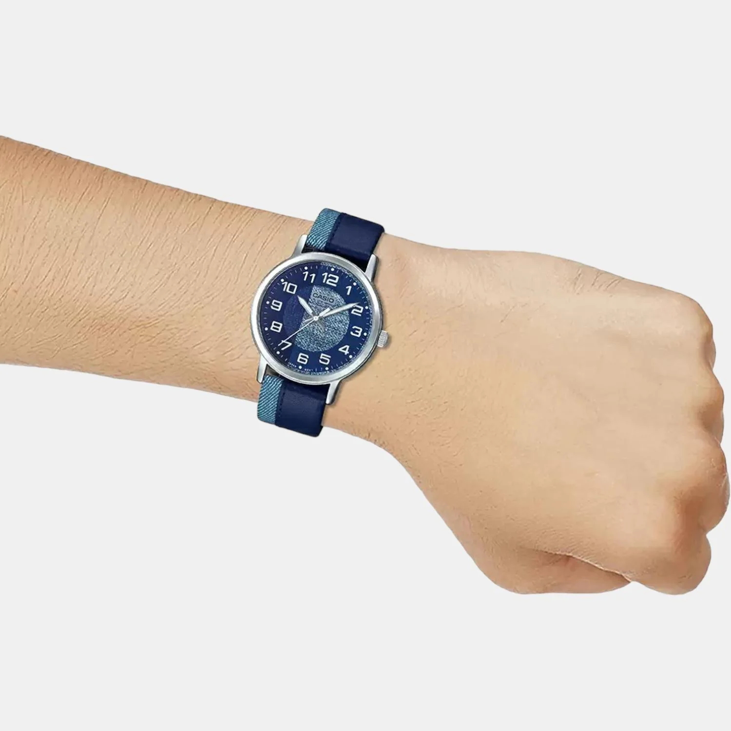 Youth Men Quartz Blue Dial Analog Leather Watch A1620 - Image 7