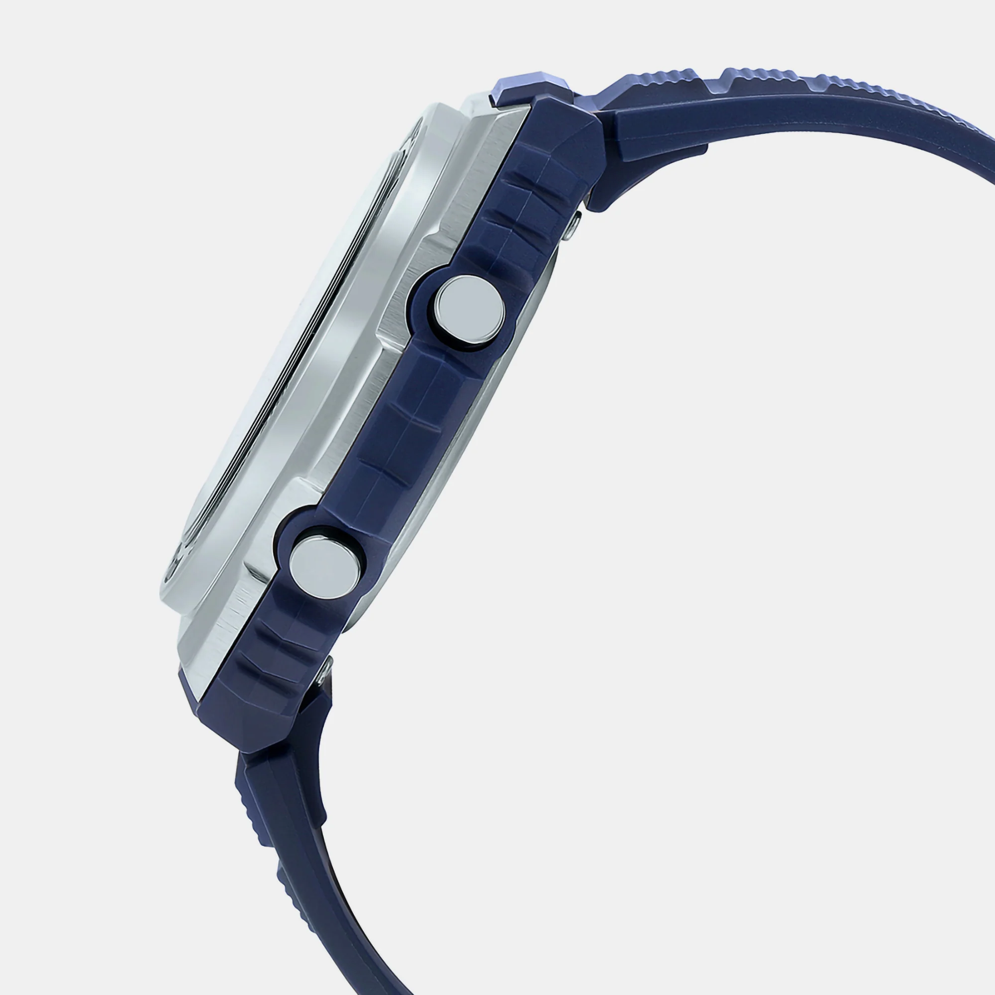 Youth Men Quartz Blue Dial Digital Resin Watch D190 - Image 2