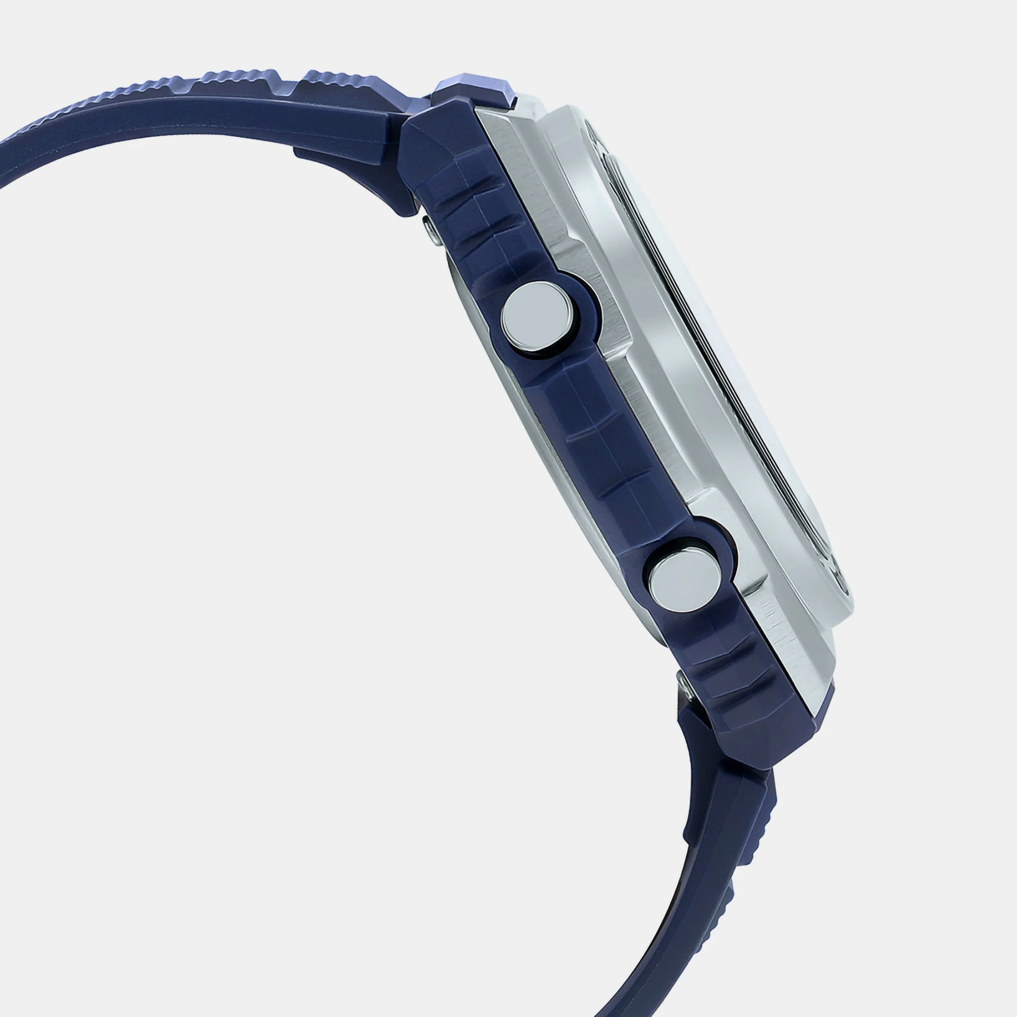 Youth Men Quartz Blue Dial Digital Resin Watch D190 - Image 3