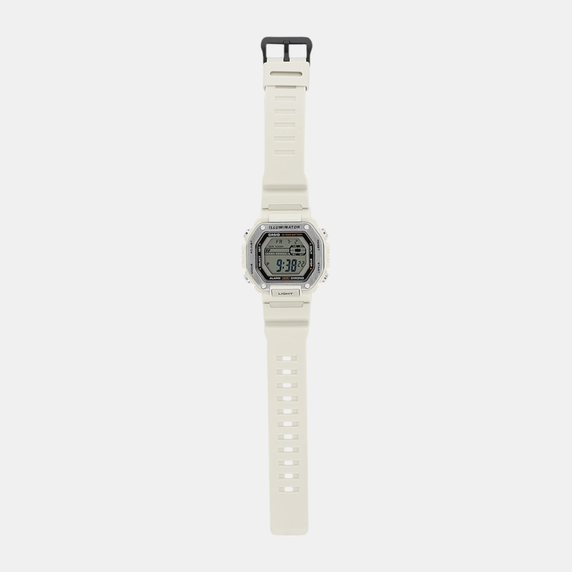 Youth Men Quartz Cream Dial Digital Resin Watch D348 - Image 7