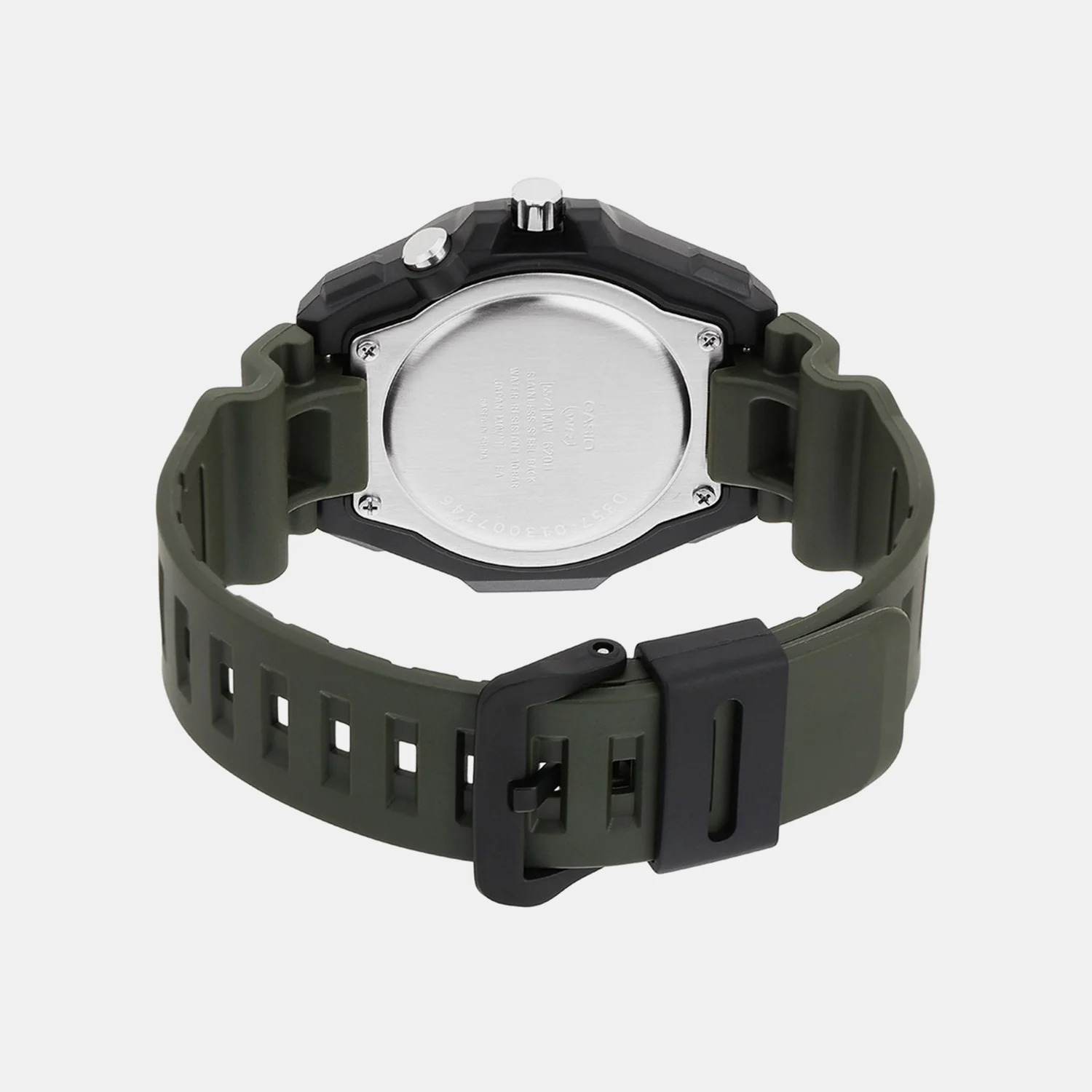 Youth Men Quartz Green Dial Analog Resin Watch D357 - Image 4