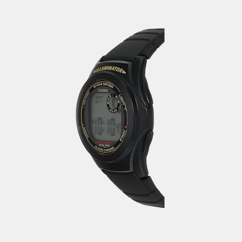 Youth Men Quartz Grey Dial Digital Resin Watch D028 - Image 3