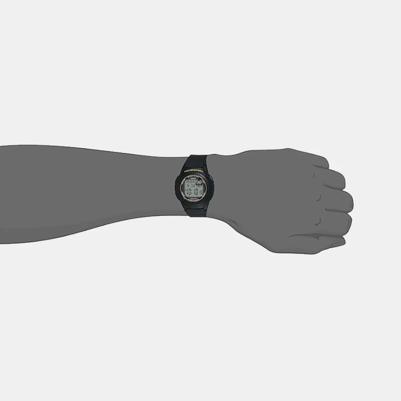 Youth Men Quartz Grey Dial Digital Resin Watch D028 - Image 4