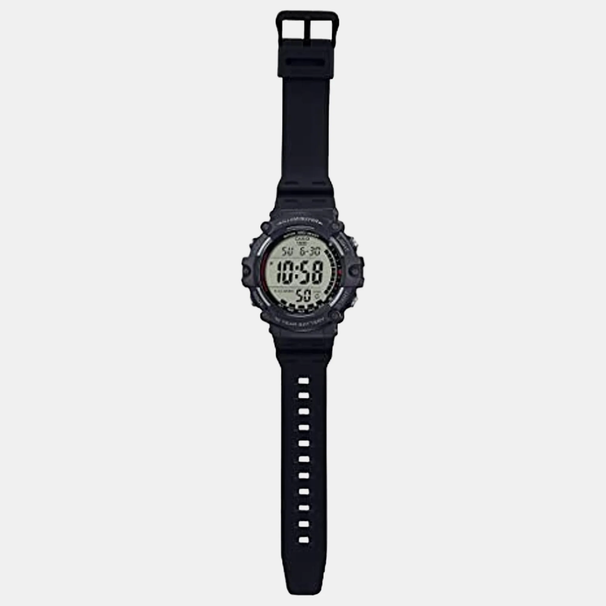 Youth Men Quartz Grey Dial Digital Resin Watch D218 - Image 6