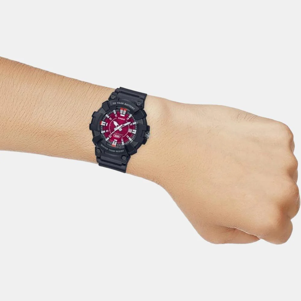 Youth Men Quartz Pink Dial Analog Resin Watch AD267 - Image 6