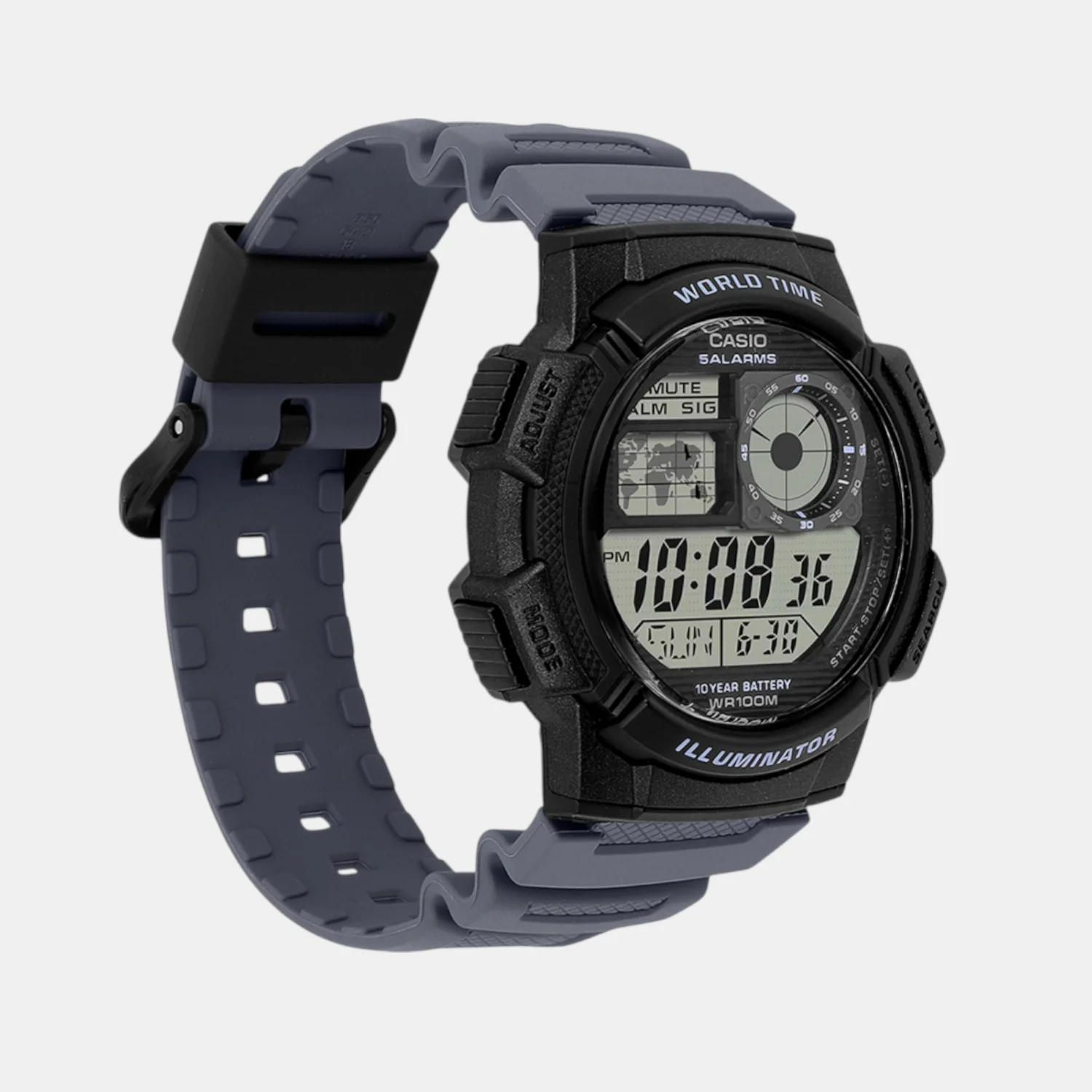 Youth Unisex Quartz Black Dial Digital Resin Watch D393 - Image 2