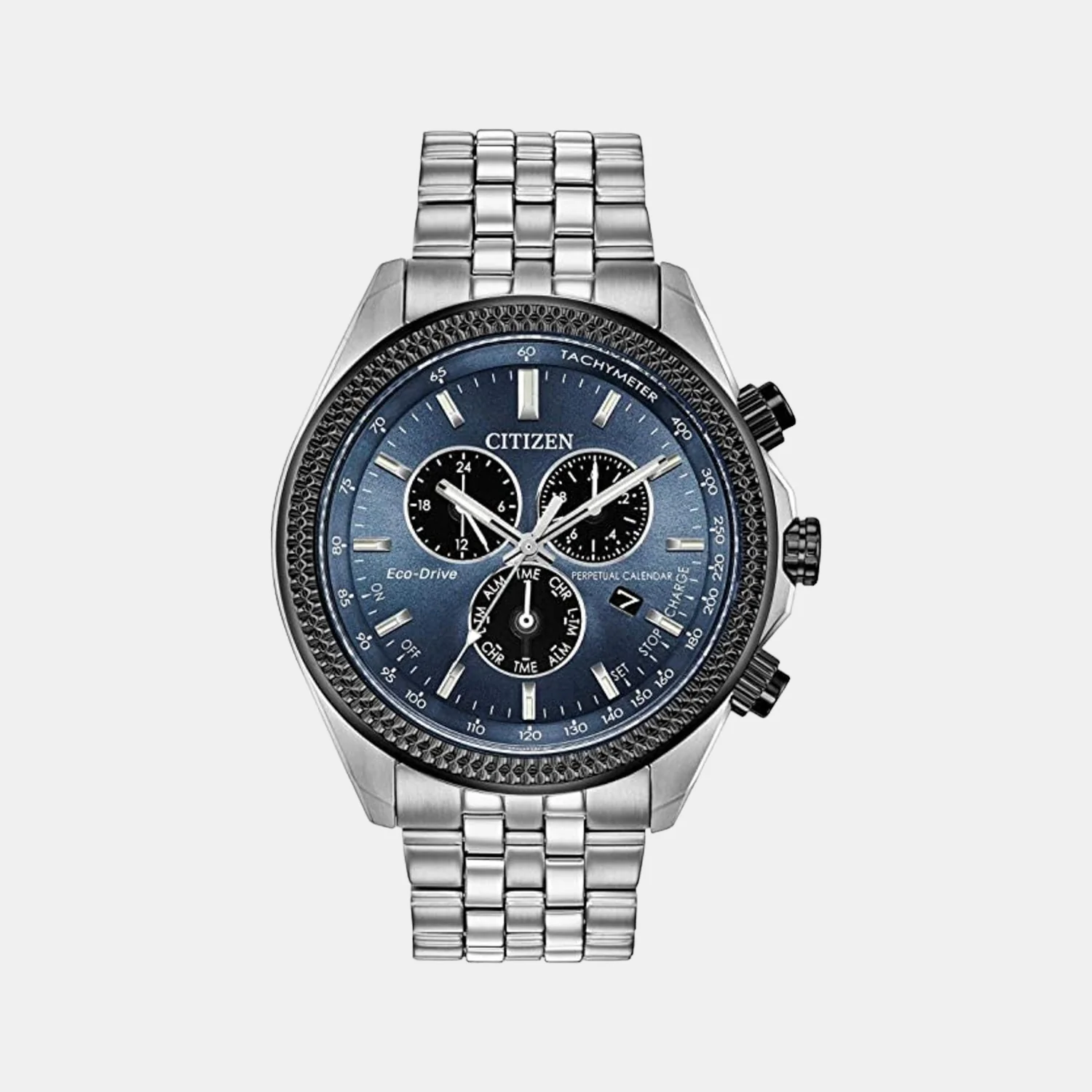 BI Men Quartz Blue Dial Chronograph Stainless Steel Watch BL5568-54L