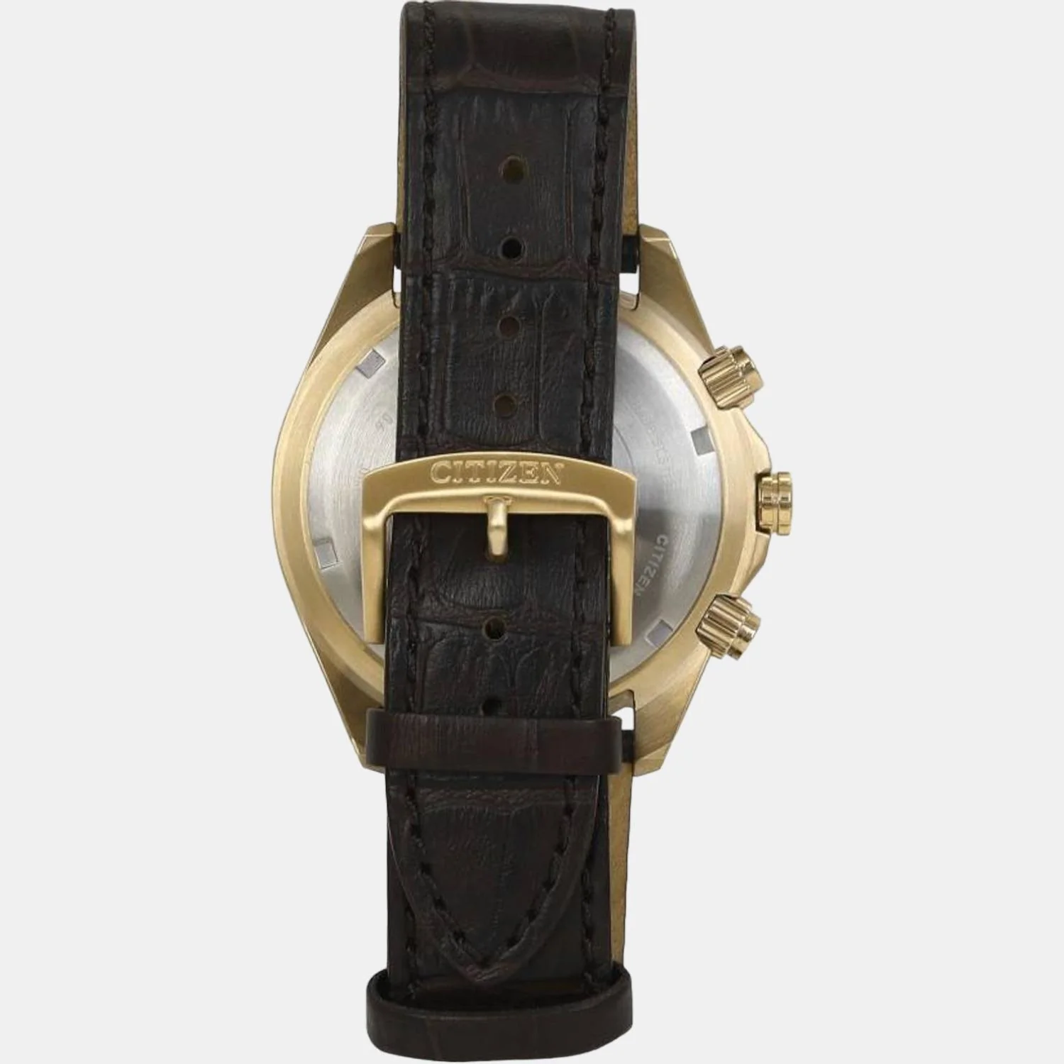 Eco-Drive Men Eco-Drive Black Dial Chronograph Leather Watch BL5562-18E - Image 3