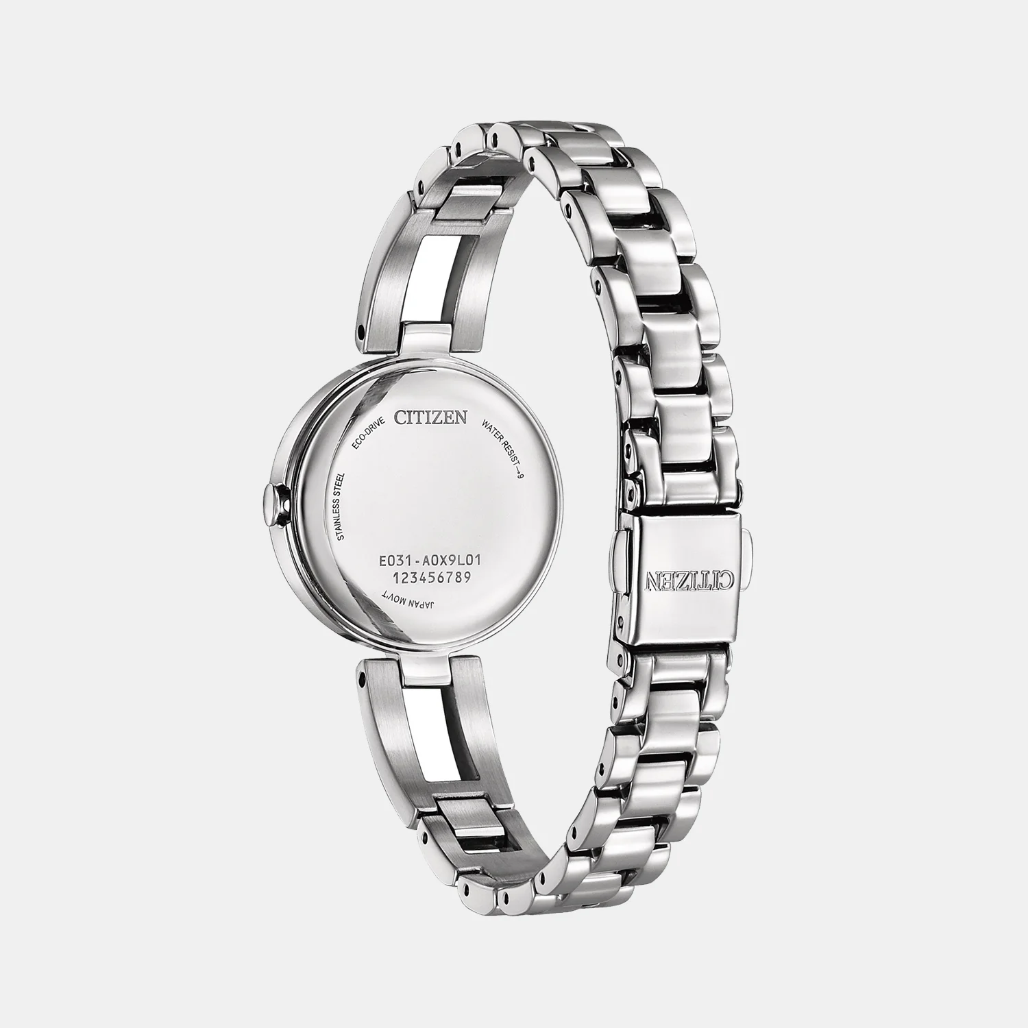 Eco-Drive Women Eco-Drive Light Blue Dial Analog Stainless Steel Watch EM0801-85N - Image 4