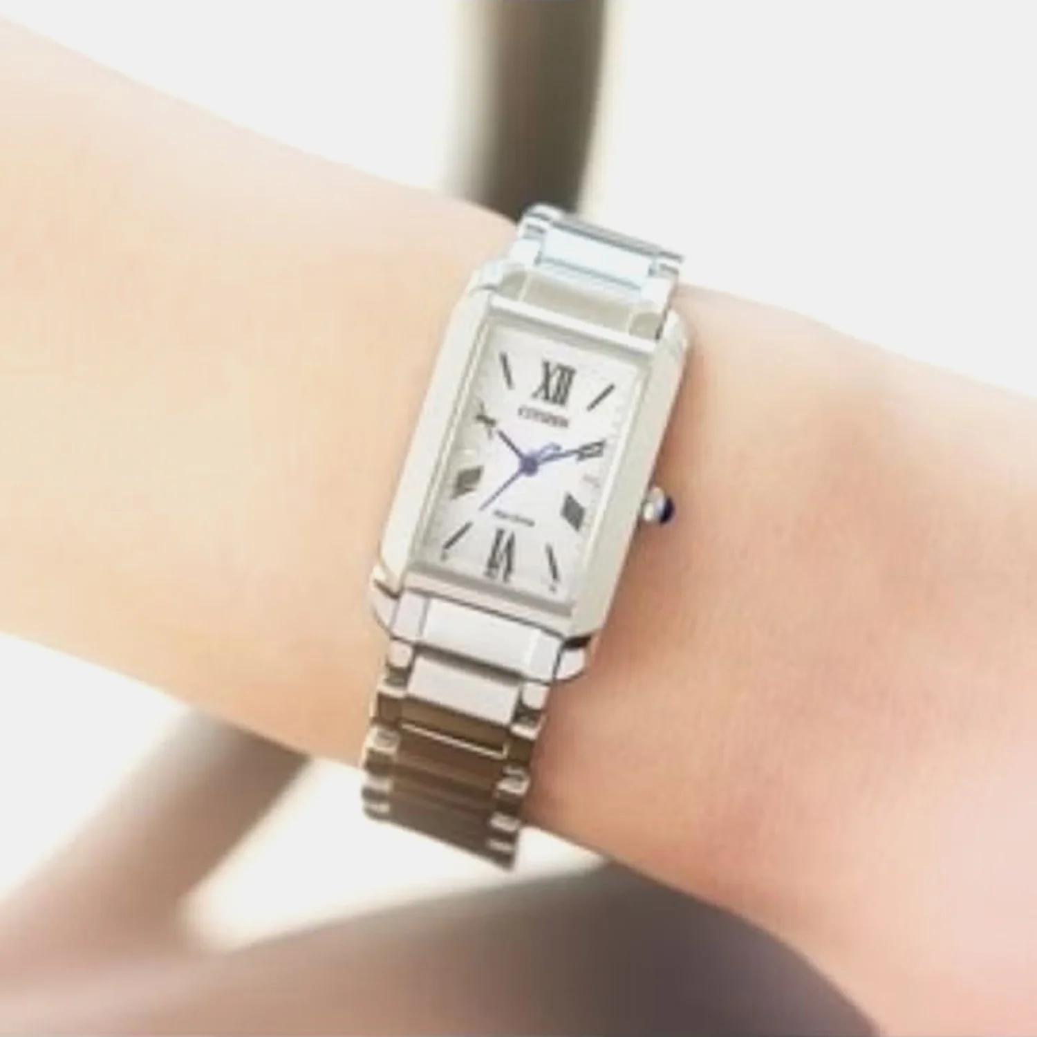 Citizen L Women Eco-Drive Silver Dial Analog Stainless Steel Watch EW5620-55A - Image 5