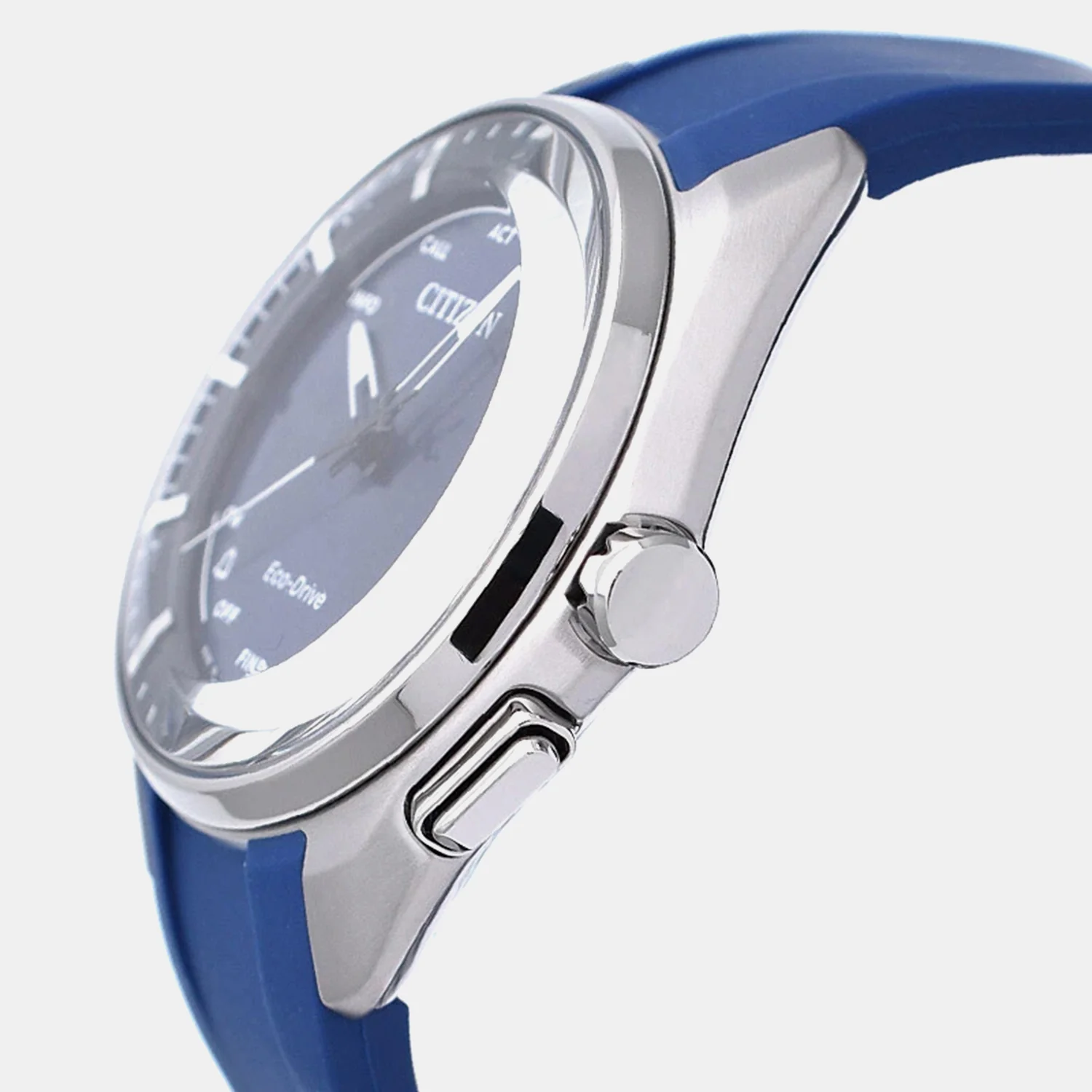 Men Eco-Drive Blue Dial Analog Rubber Watch BZ4000-07L - Image 4