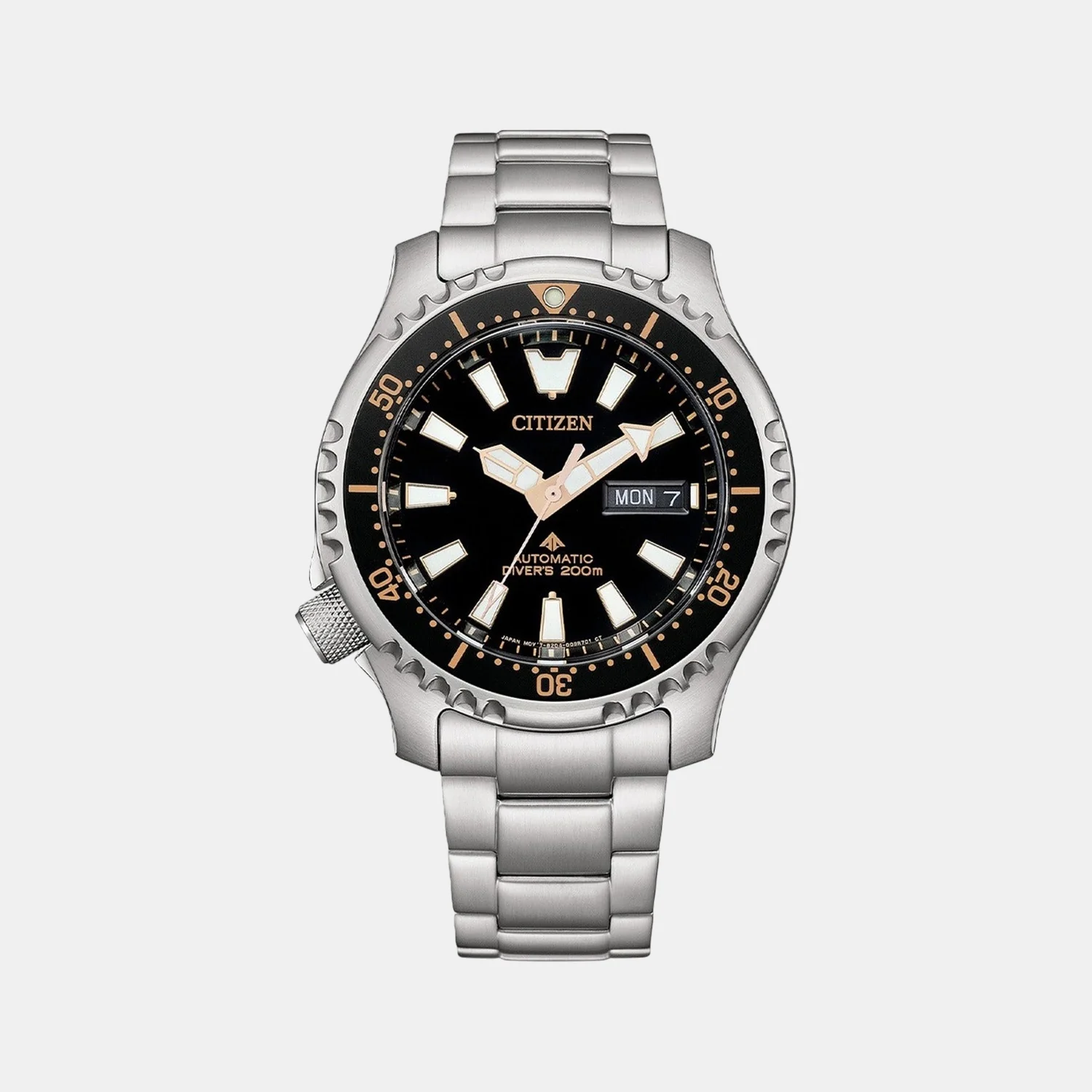 Promaster Men Automatic Black Dial Analog Stainless Steel Watch NY0160-66E