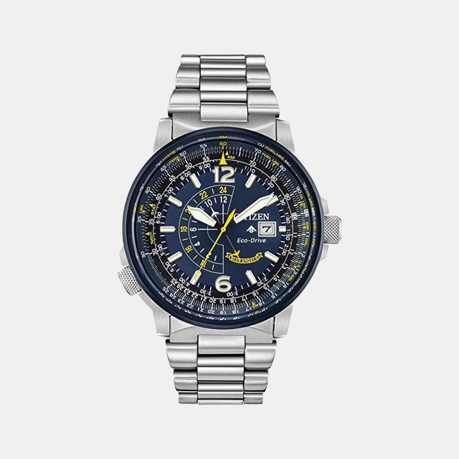 Promaster Men Quartz Blue Dial Chronograph Stainless Steel Watch BJ7006-56L