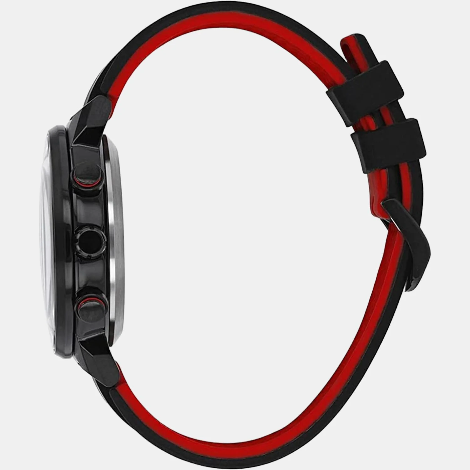 Satellite Wave Gps Men Quartz Red Dial Chronograph Silicone Watch CC3079-11E - Image 3