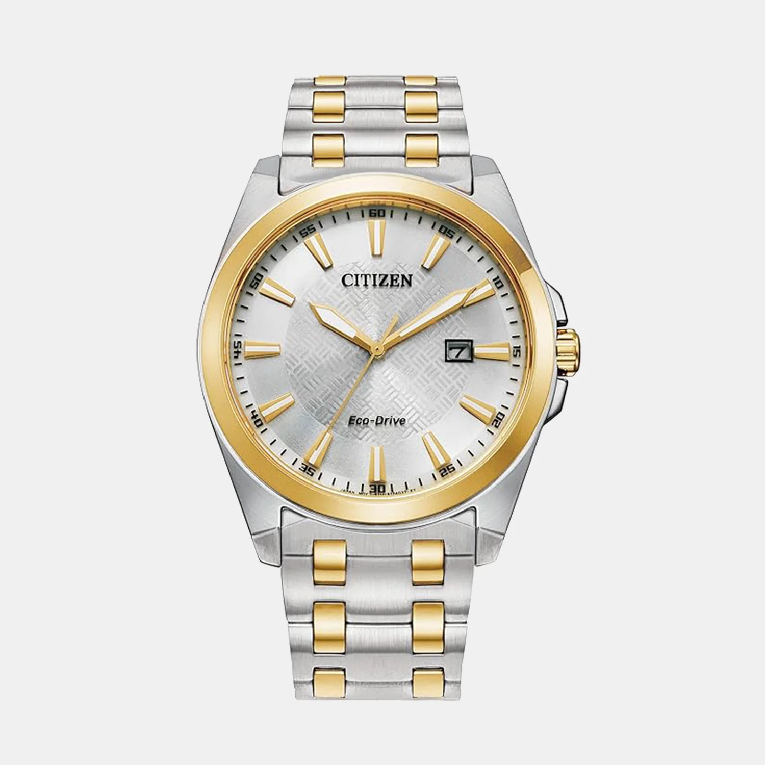 Sport Luxury Chrono Men Eco-Drive Silver Dial Analog Stainless Steel Watch BM7534-59A - Image 2