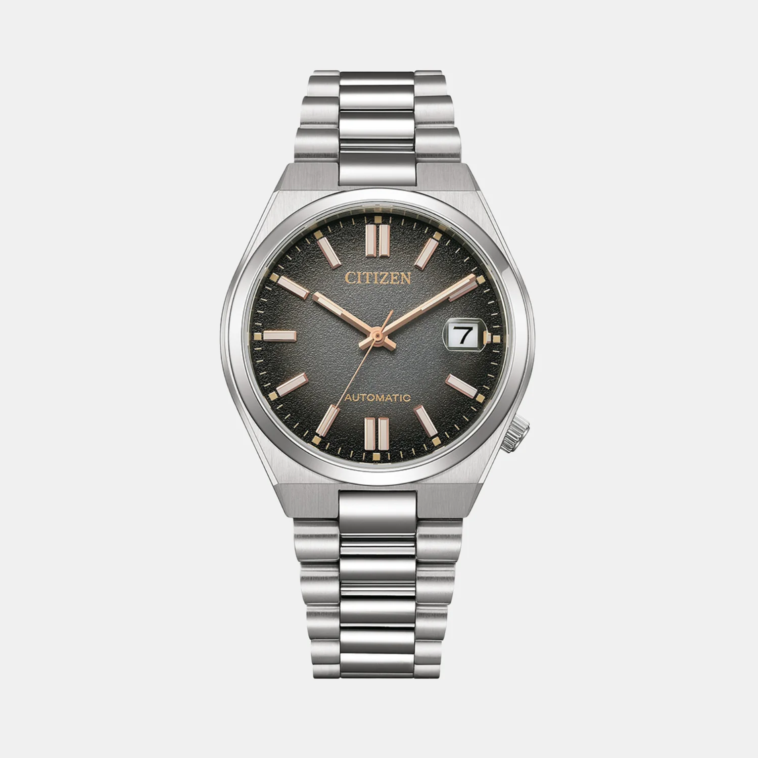 Tsuyosa Men Automatic Grey Dial Analog Stainless Steel Watch NJ0200-50E - Image 2
