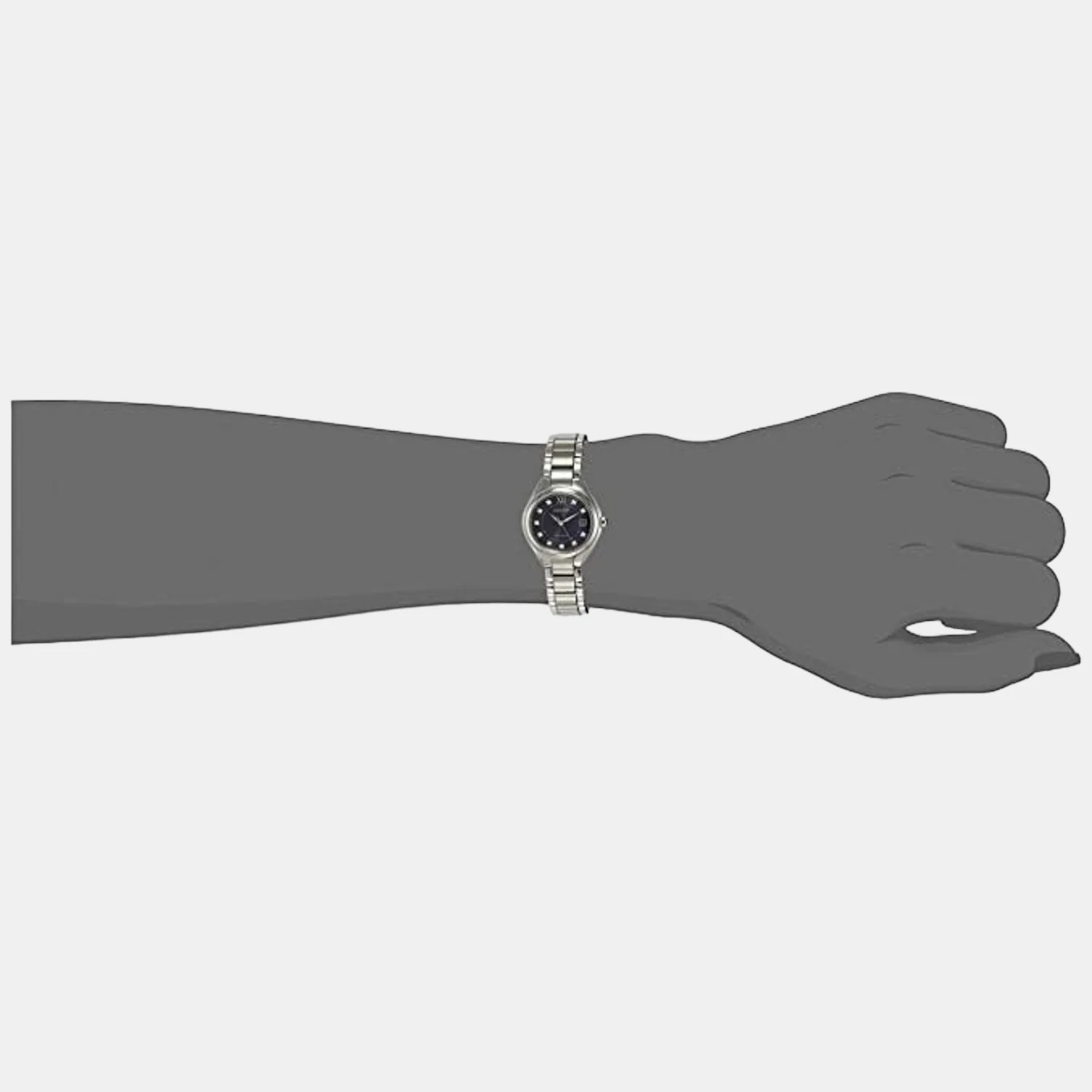 Women Eco-Drive Blue Dial Analog Stainless Steel Watch EW2540-83L - Image 4