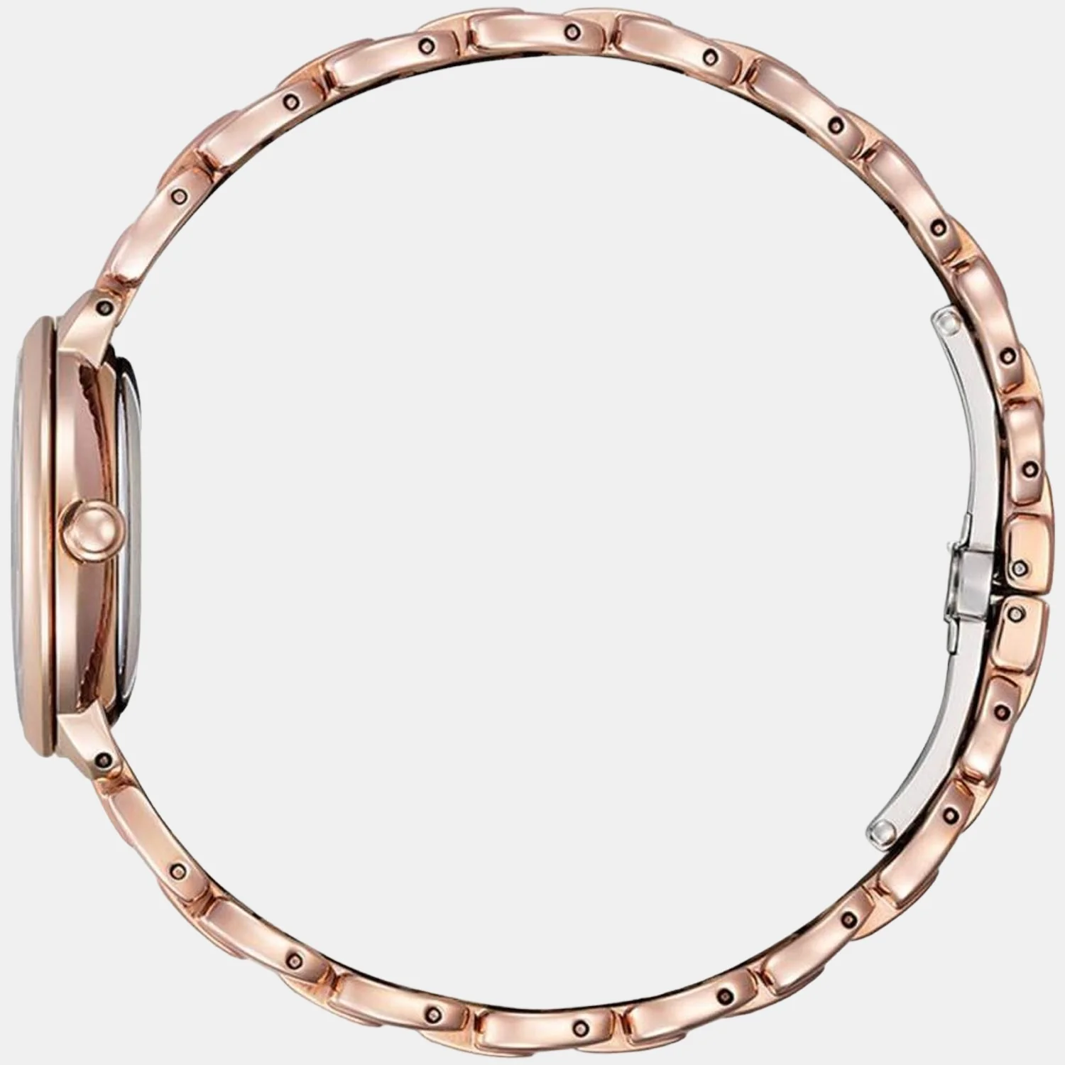 Women Eco-Drive Pink Dial Analog Stainless Steel Watch EM0922-81X - Image 3