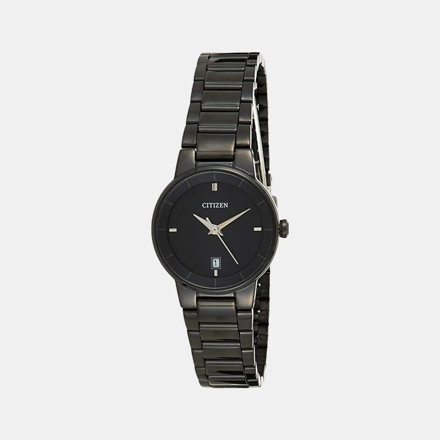 Women Quartz Black Dial Analog Stainless Steel Watch EU6017-54E