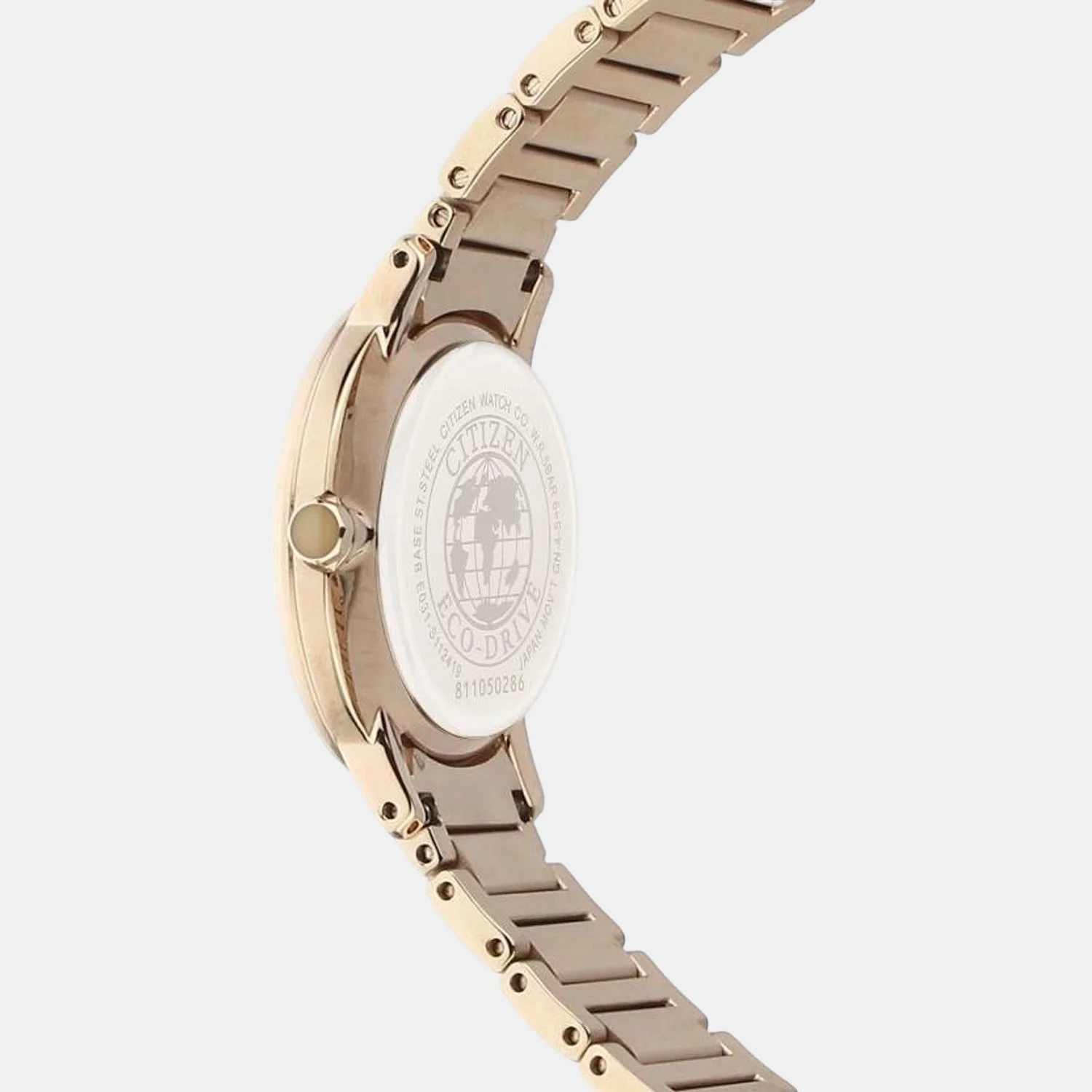 Women Quartz Brown Dial Analog Stainless Steel Watch EM0523-86P - Image 4