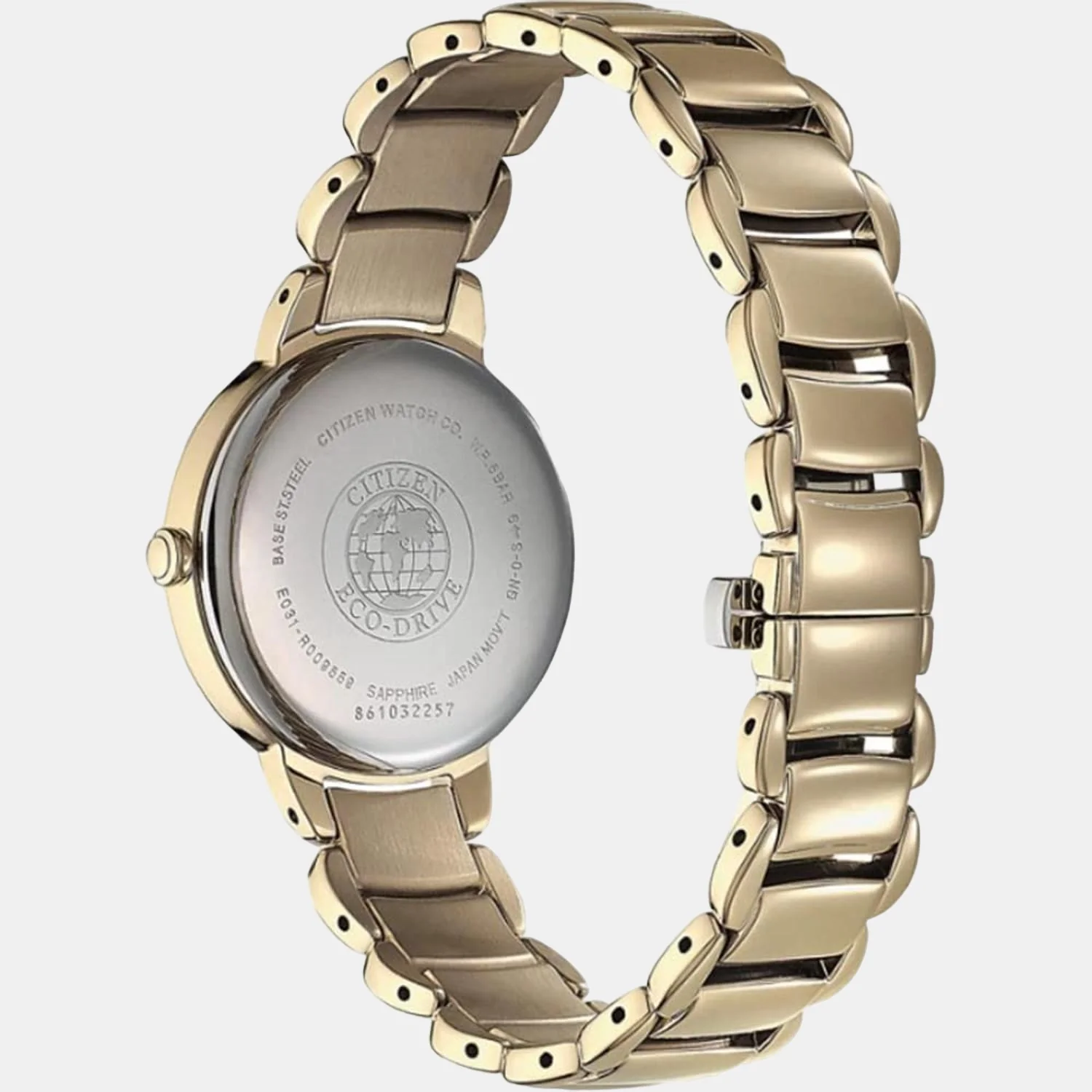 Women Quartz Mother Of Pearl Dial Analog Stainless Steel Watch EM0673-83D - Image 2