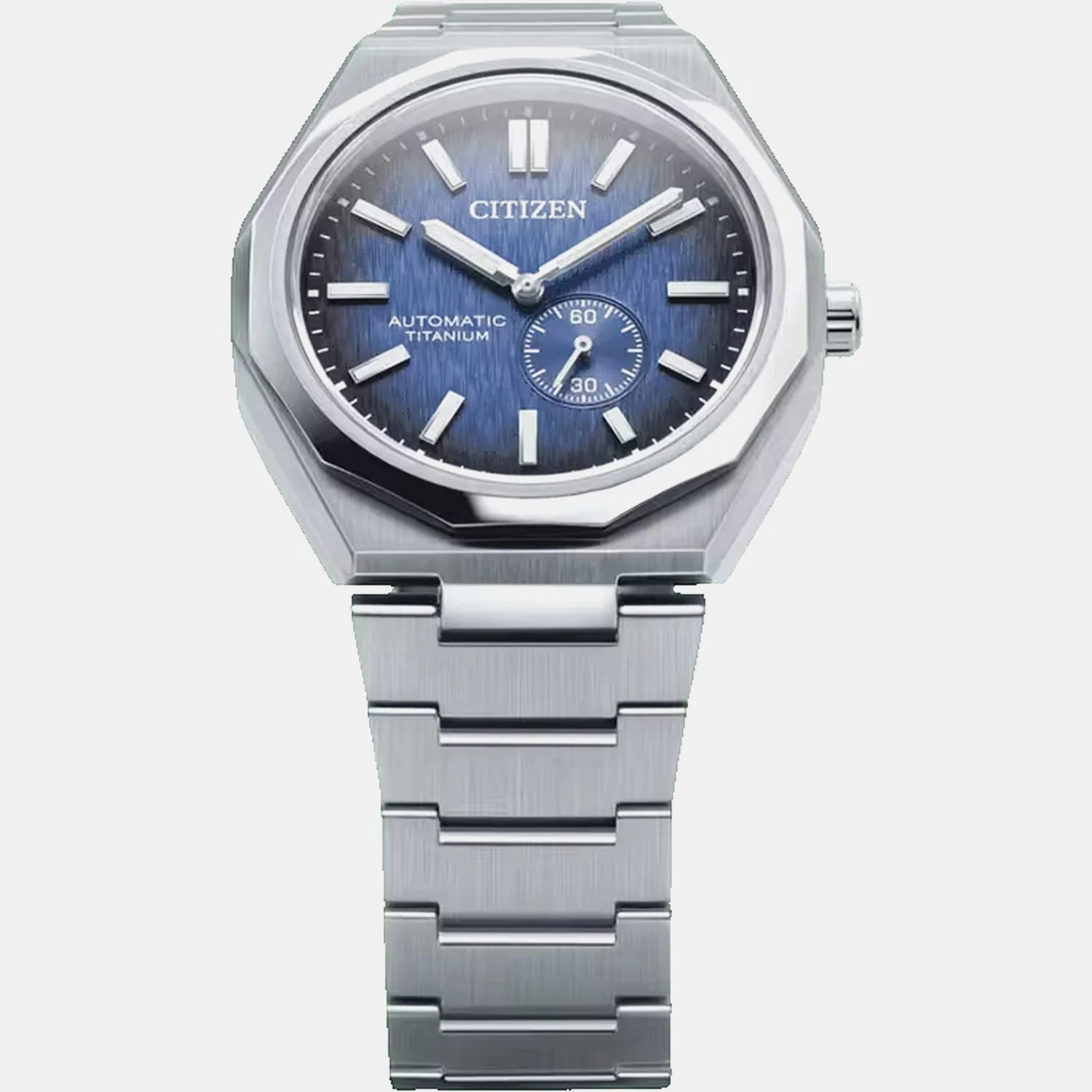 Zenshin Men Automatic Dark Blue Dial Analog Titanium Watch NK5020-58M - Image 3