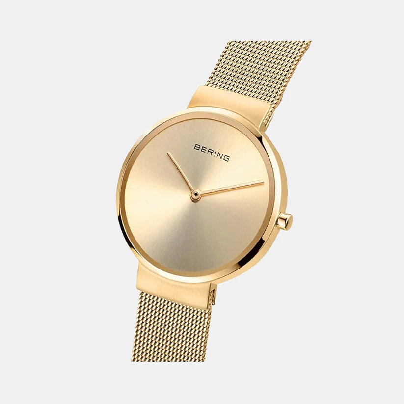 Classic Women Gold Dial Analog Stainless Steel Watch 14531-333 - Image 5