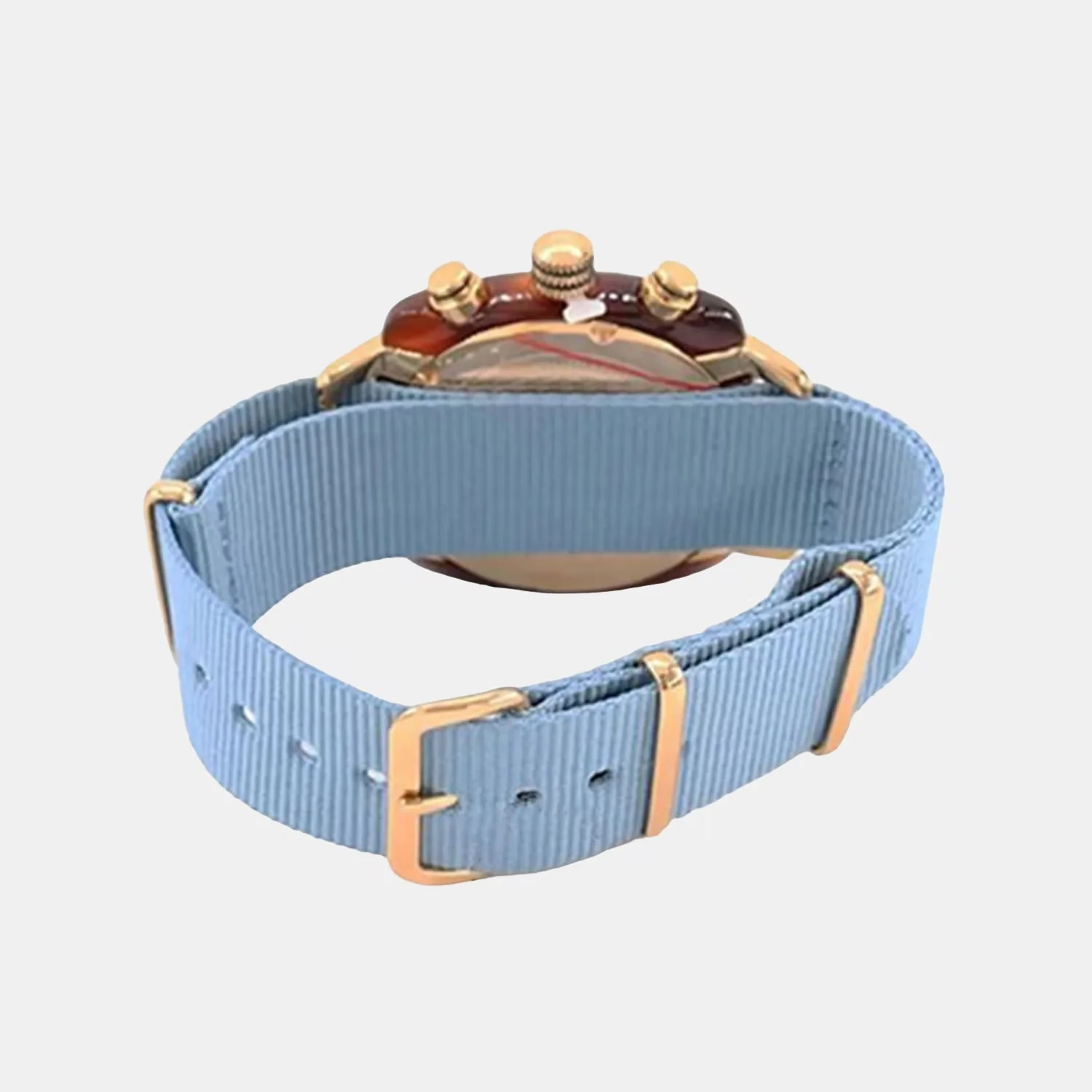 Clubmaster Classic Unisex Quartz Ice blue Dial Chronograph NATO Watch 19140.PYA.T.25.NIB - Image 4