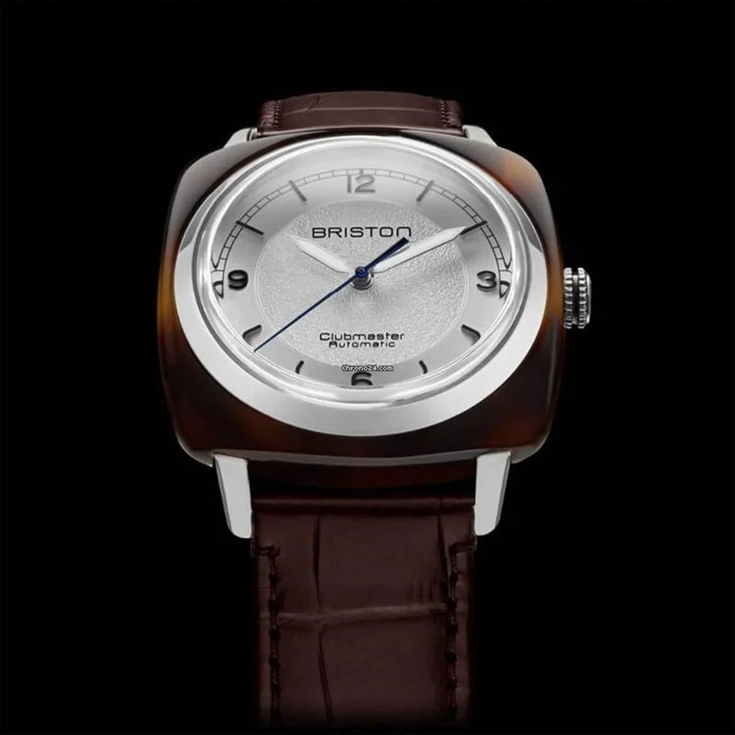 Clubmaster Legend Classic HMS Unisex Automatic White Dial Analog Leather Watch 25639.SA.T.2.LABR - Image 2