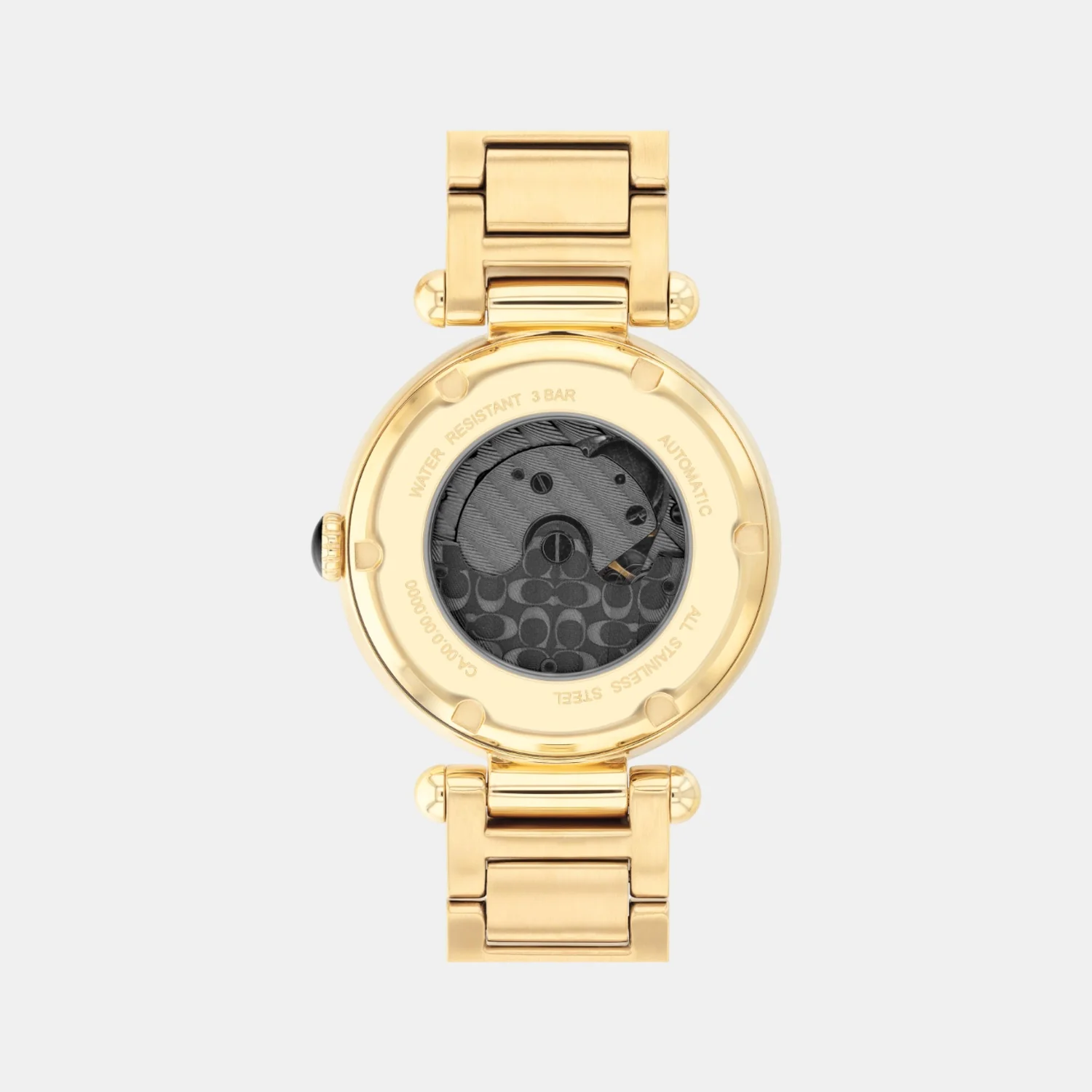 Cary Women Automatic Black Dial Analog Stainless Steel Watch 14504579 - Image 3