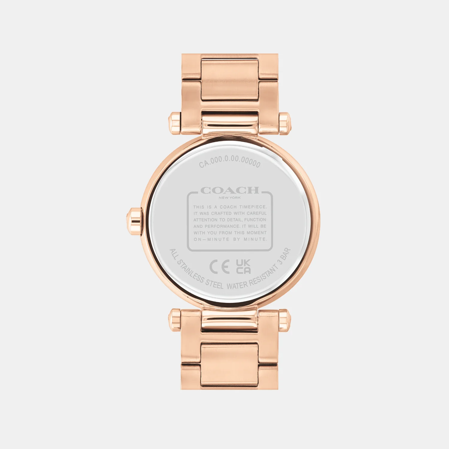 Cary Women Quartz Rose Gold Dial Analog Stainless Steel Watch 14504254 - Image 3