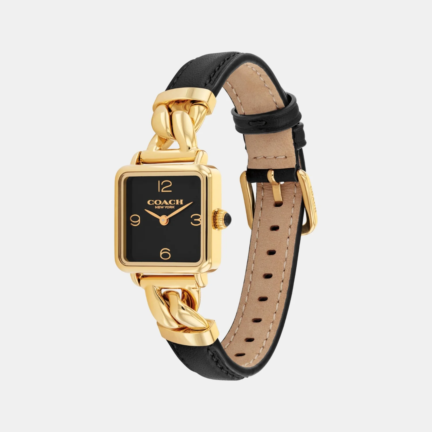 Cass Women Quartz Black Dial Analog Calf Watch 14504356 - Image 3