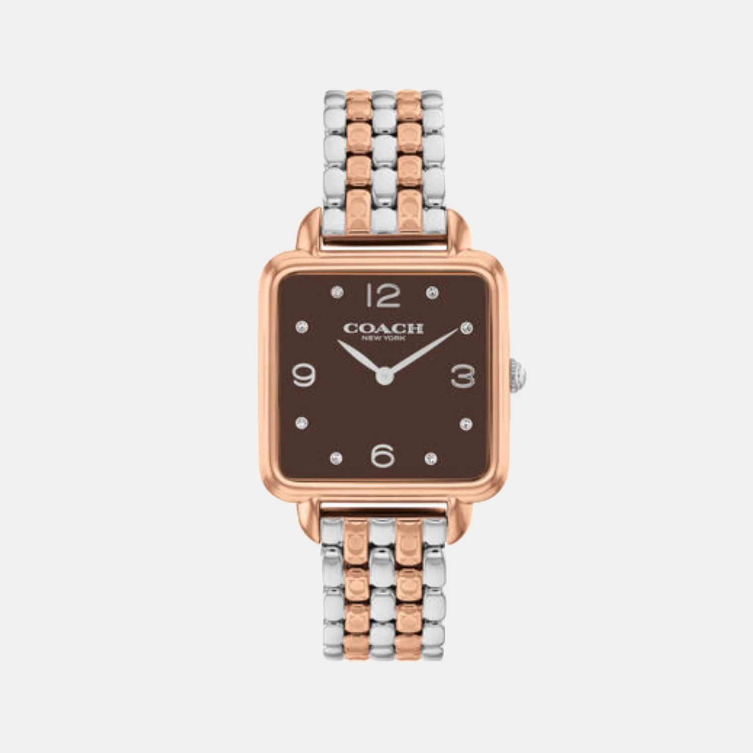 Cass Women Quartz Coffee Brown Dial Analog Stainless Steel Watch 14504543 - Image 4