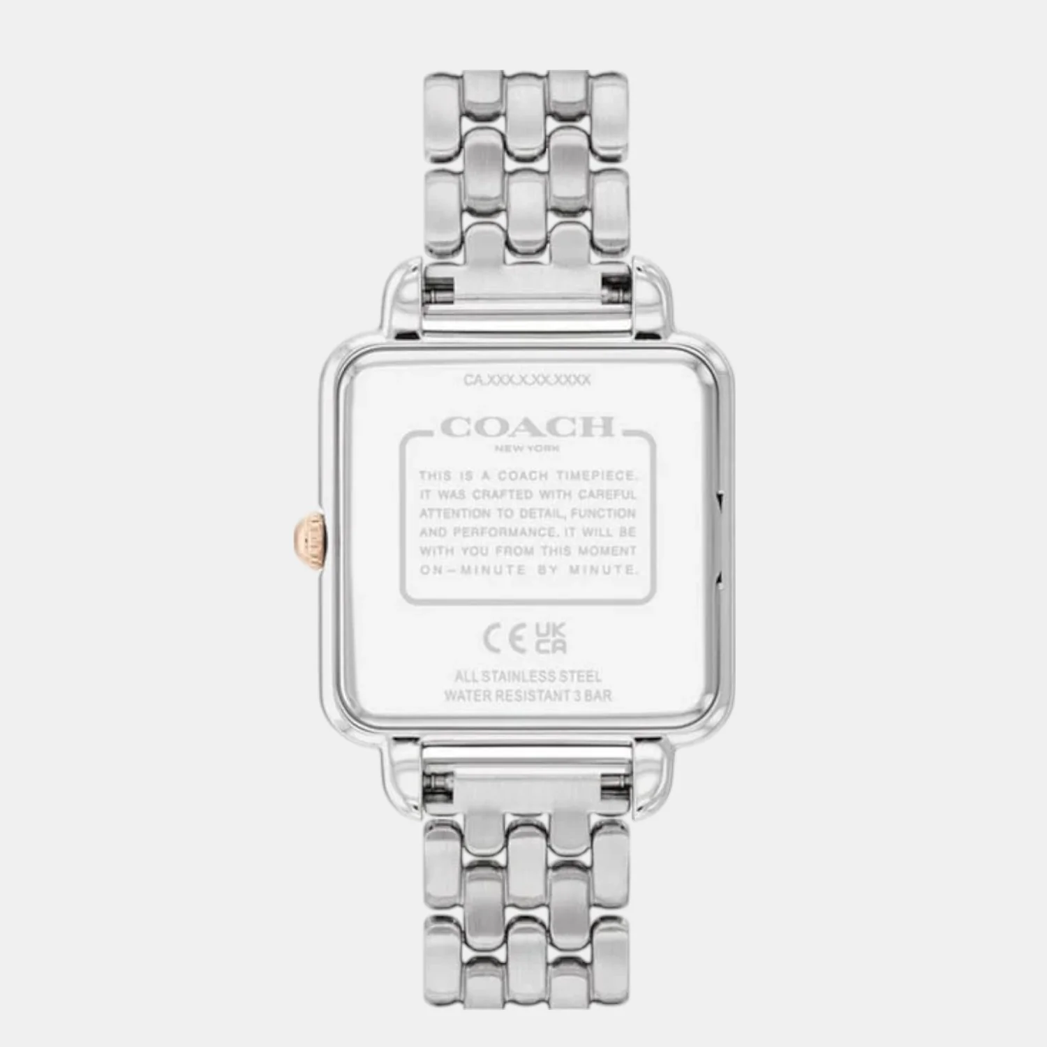 Cass Women Quartz Pink Dial Analog Stainless Steel Watch 14504497 - Image 3