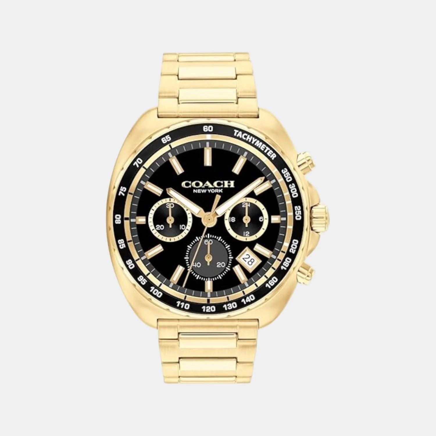 Charter Men Quartz Black Dial Chronograph Stainless Steel Watch 14602703