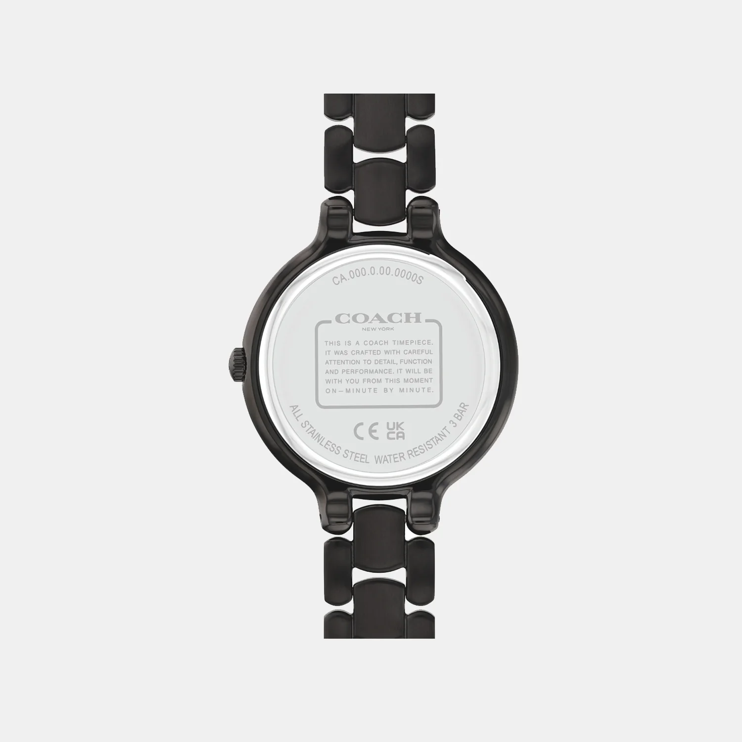 Chelsea Women Quartz Black Dial Analog Stainless Steel Watch 14504352 - Image 3