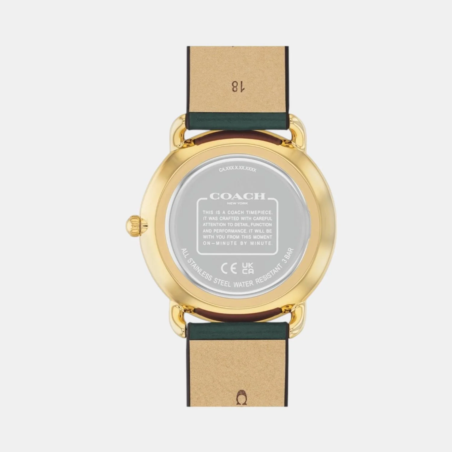 Elliot Women Quartz Gold Dial Analog Leather Watch 14504202 - Image 4