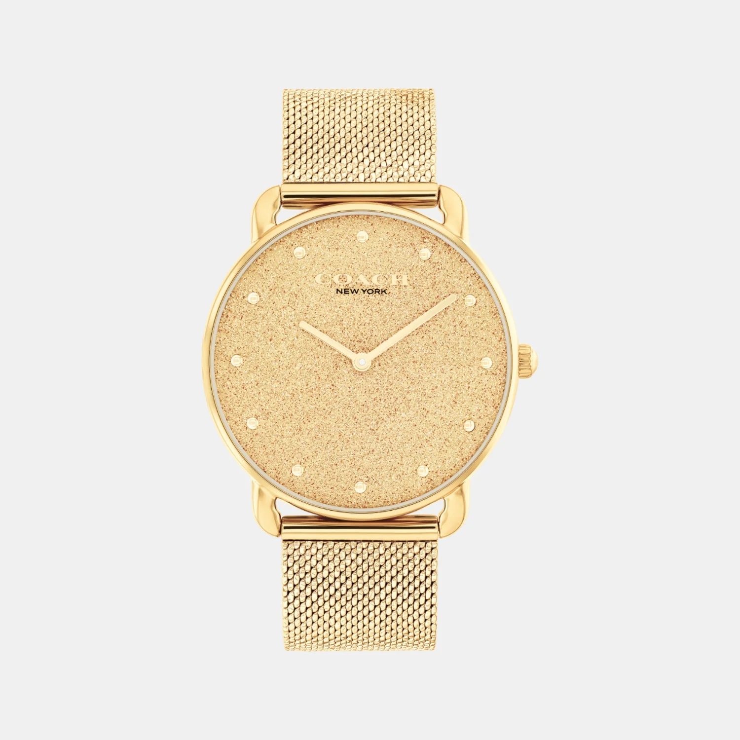 Elliot Women Quartz Gold Dial Analog Stainless Steel Watch 14504553