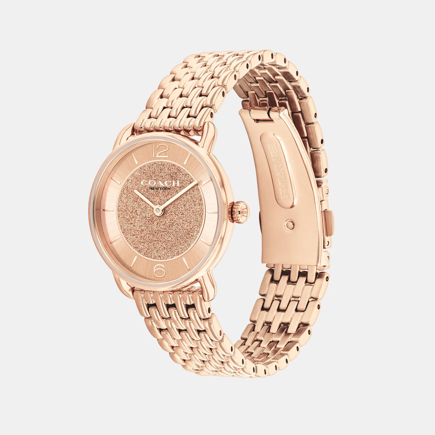 Elliot Women Quartz Rose Gold Dial Analog Stainless Steel Watch 14504371 - Image 4