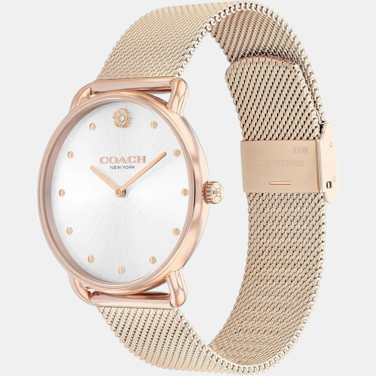 Elliot Women Quartz Dual Tone Dial Analog Mesh Watch 14504209 - Image 2