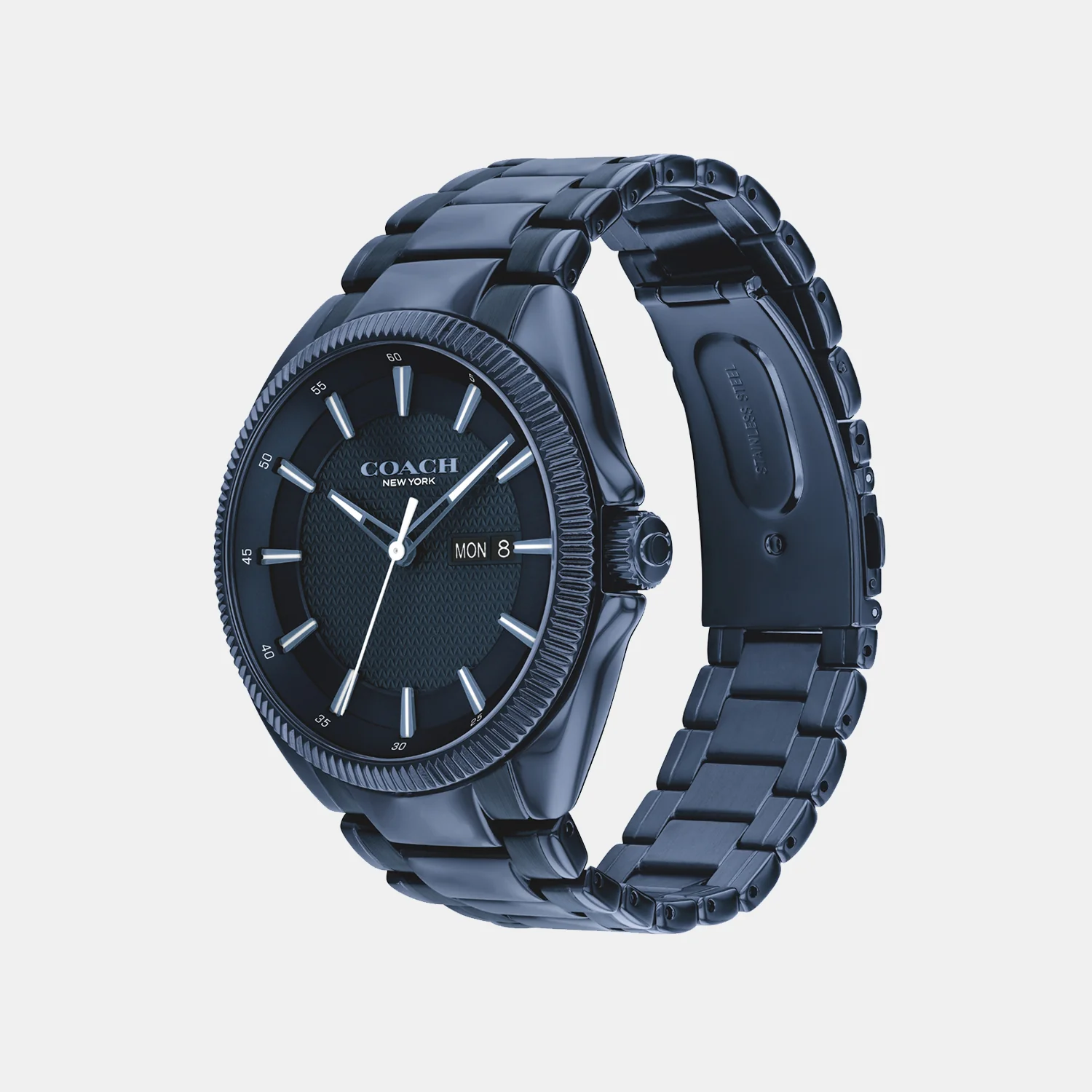 Jackson Men Quartz Blue Dial Analog Stainless Steel Watch 14602689 - Image 2
