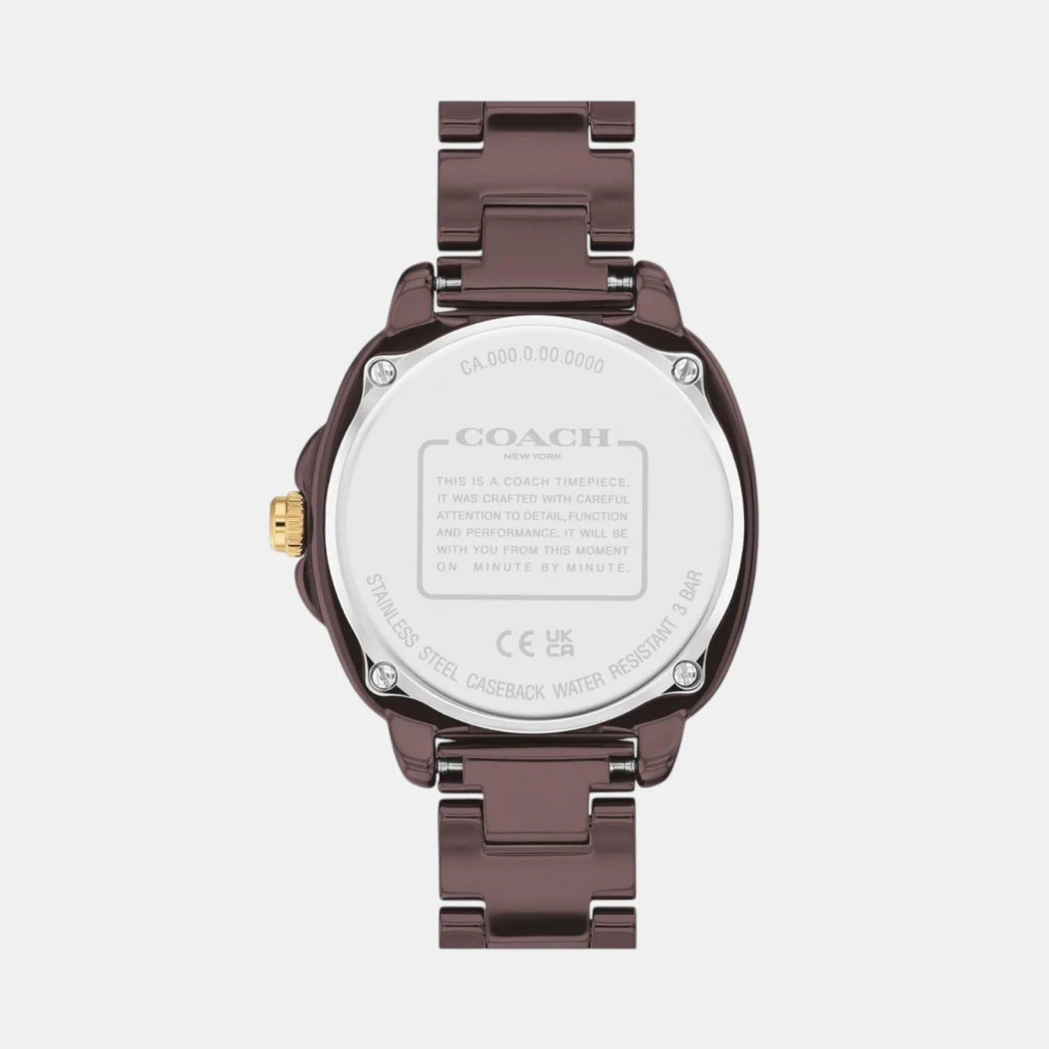 Kitt Women Quartz Brown Dial Analog Ceramic Watch 14504403 - Image 4