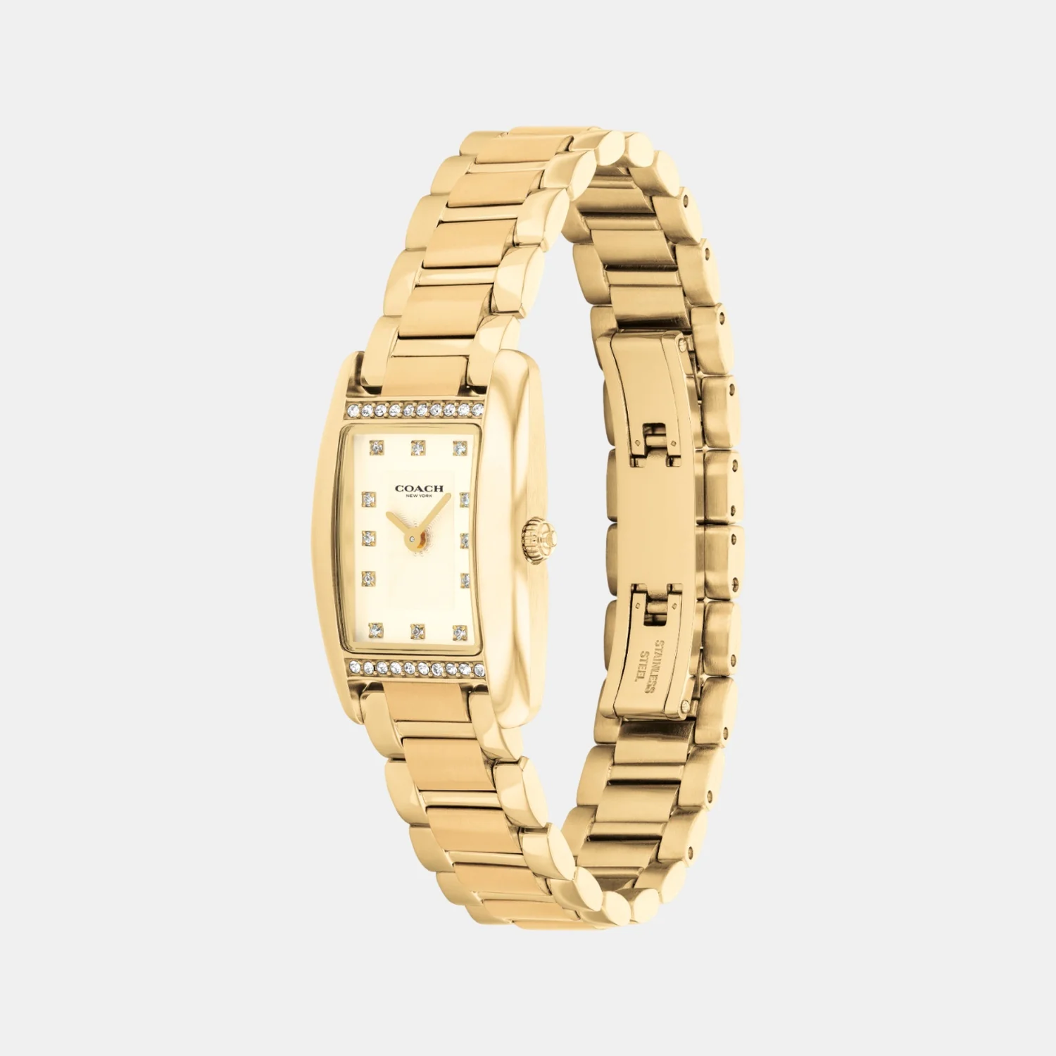 Reese Women Quartz Light Gold Dial Analog Stainless Steel Watch 14504588 - Image 3