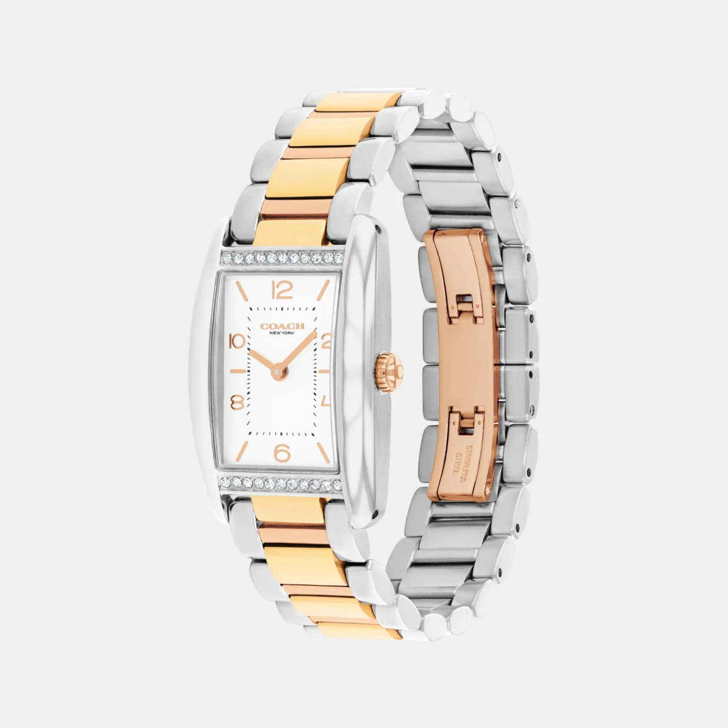 Reese Women Quartz Silver White Dial Analog Stainless Steel Watch 14504560 - Image 2