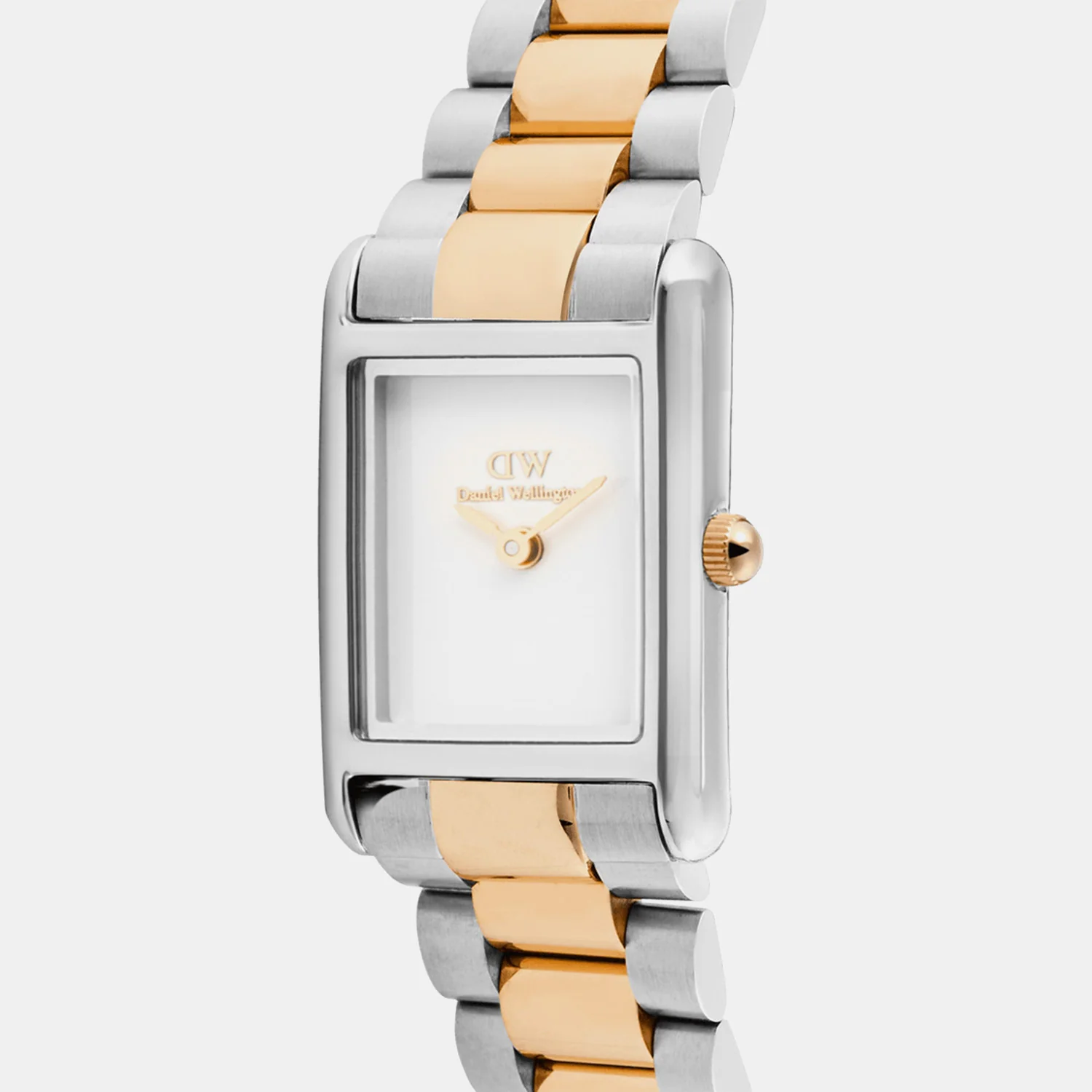 Bound Women Quartz White Dial Analog Stainless Steel Watch DW00100933 - Image 2